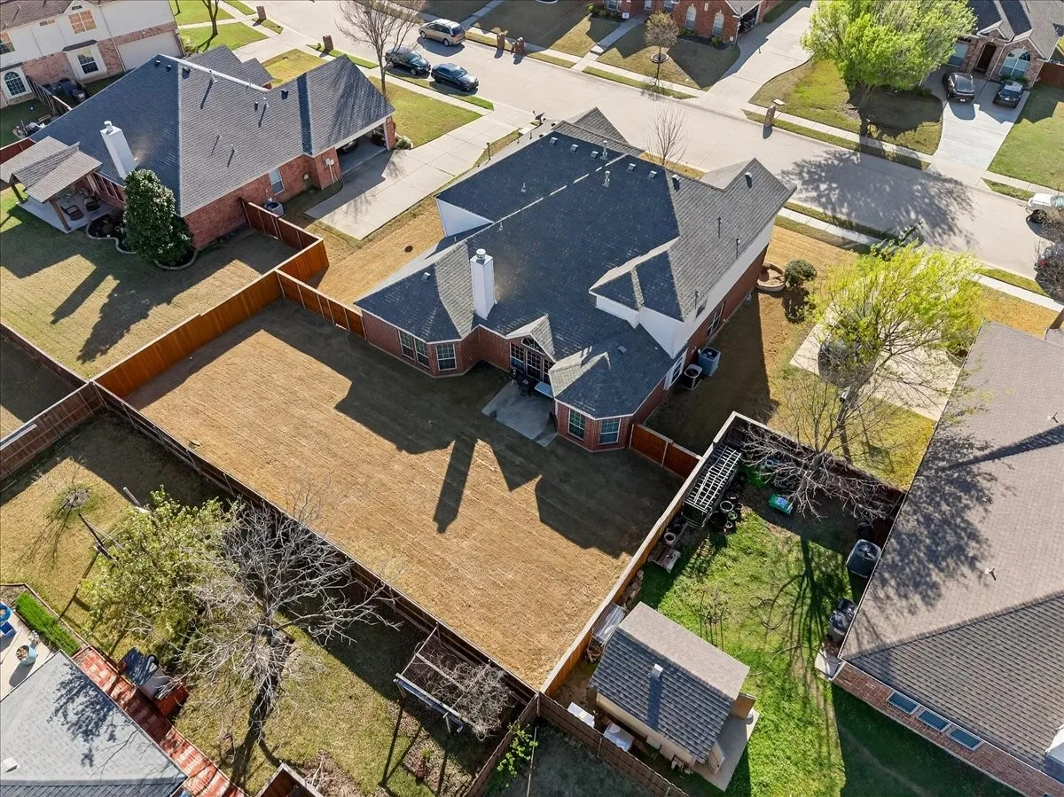 Aerial view of property