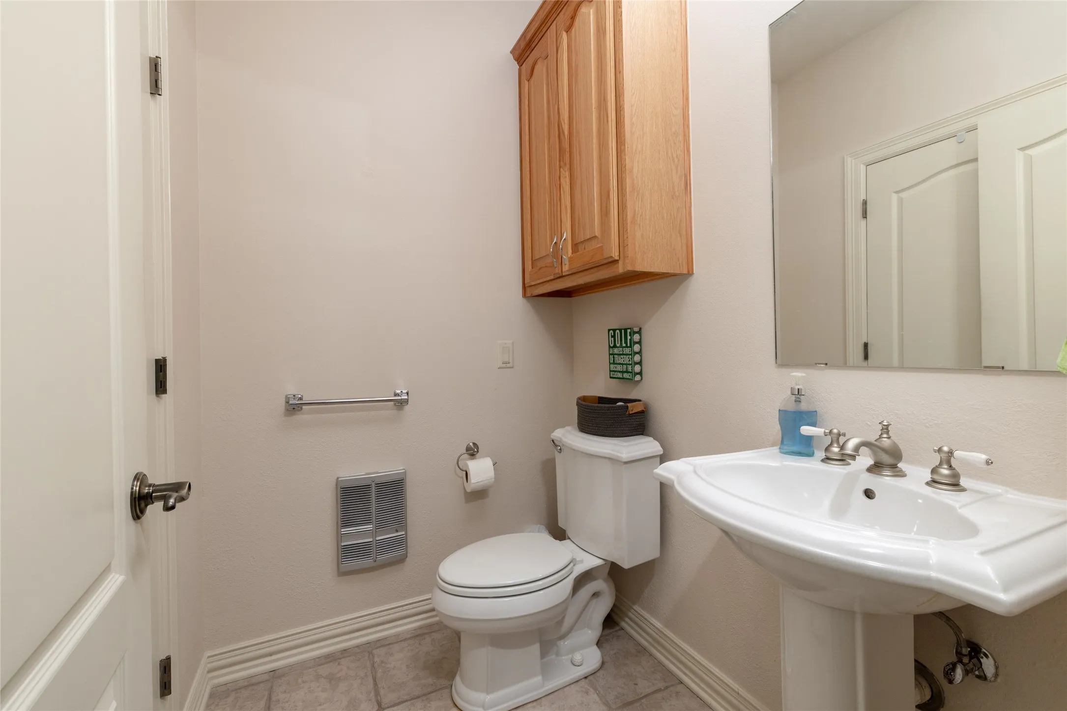 Half bath off the office room.