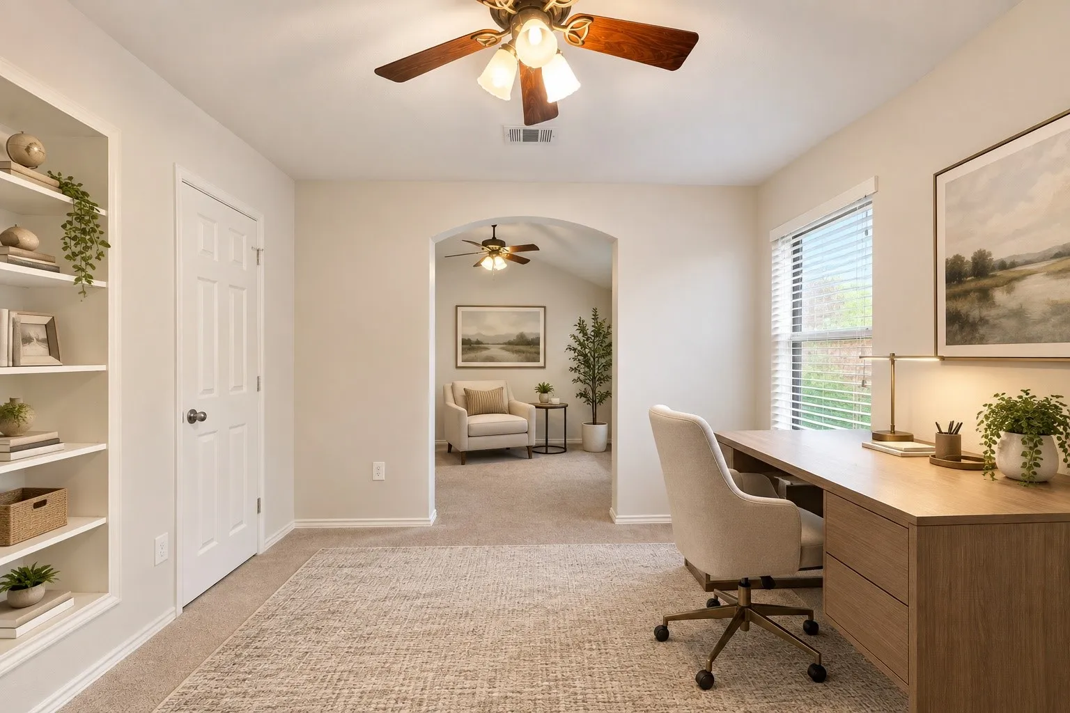 4th bedroom attached to primary bedroom, virtually staged