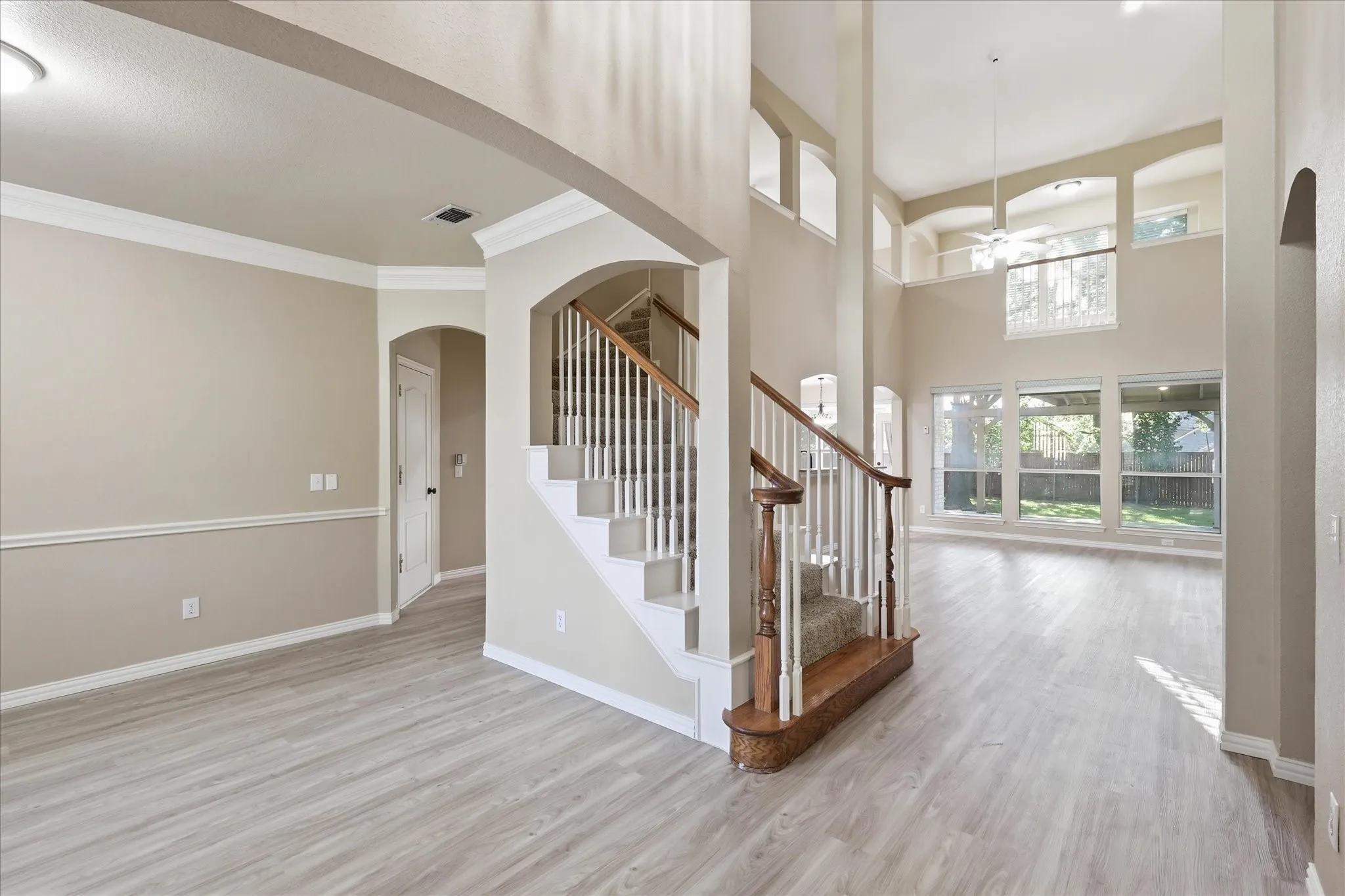 Brand new luxury vinyl flooring throughout formal dining, family, office and kitchen