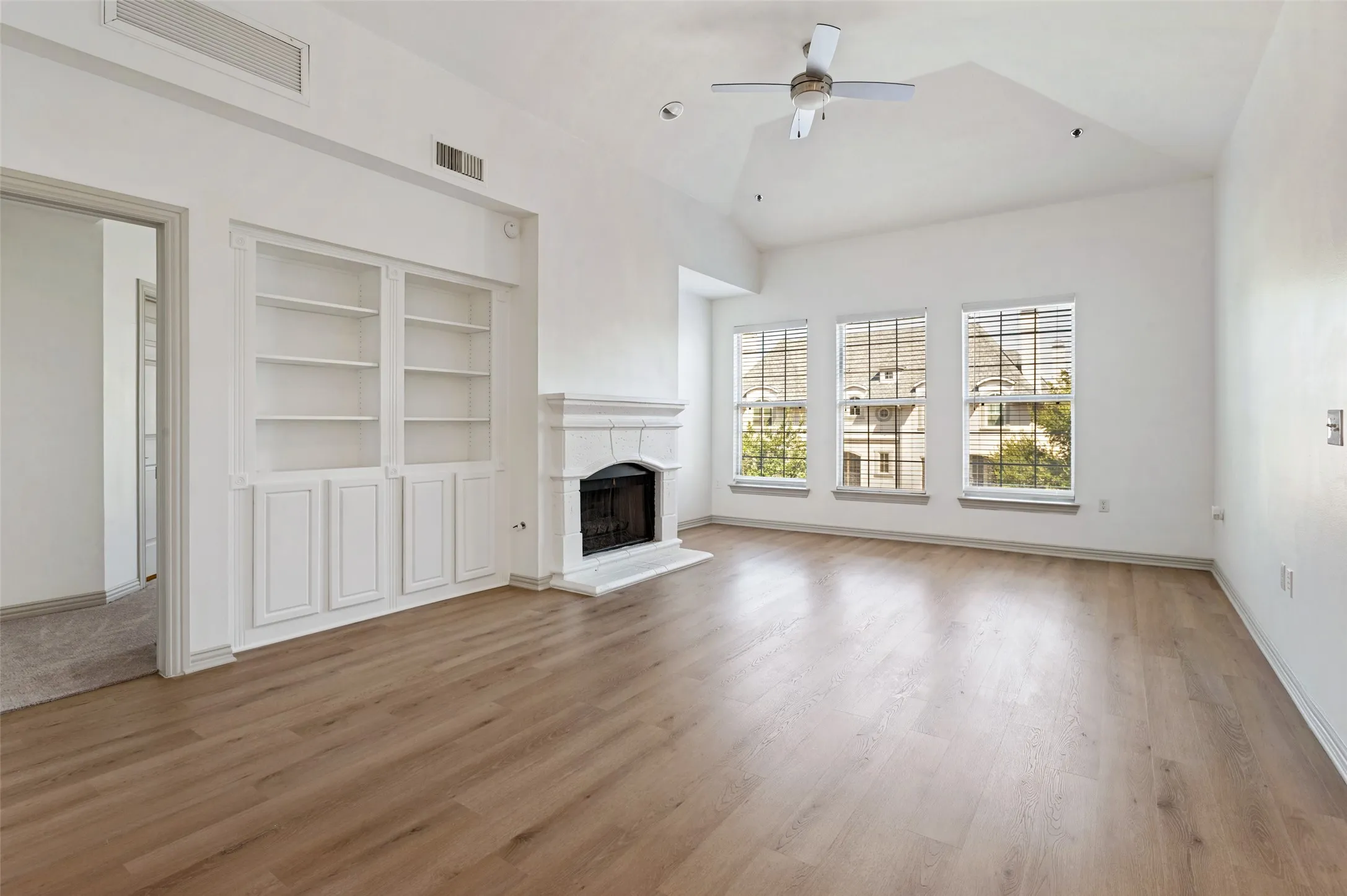 Living Room with fireplace.