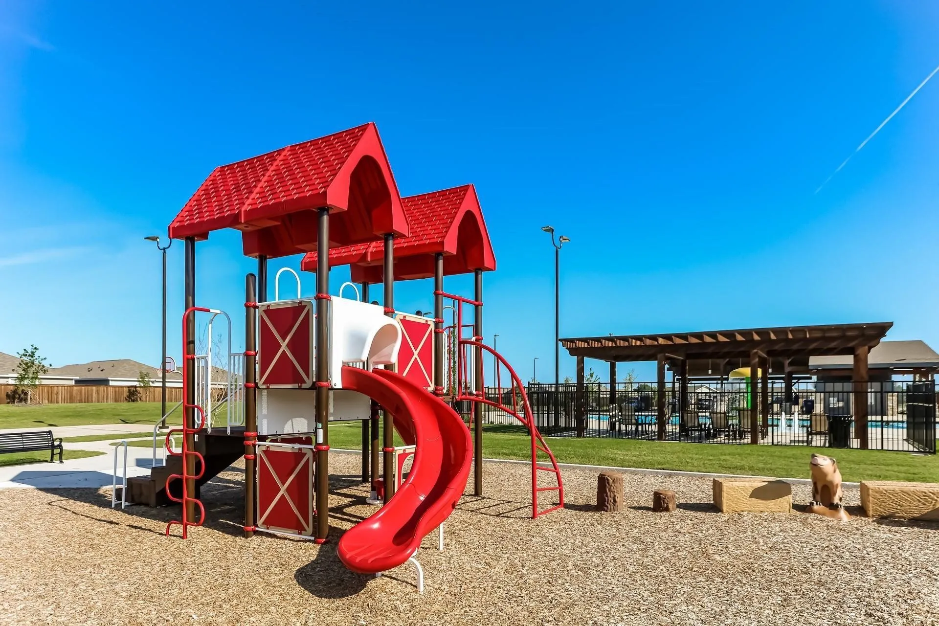 View of jungle gym