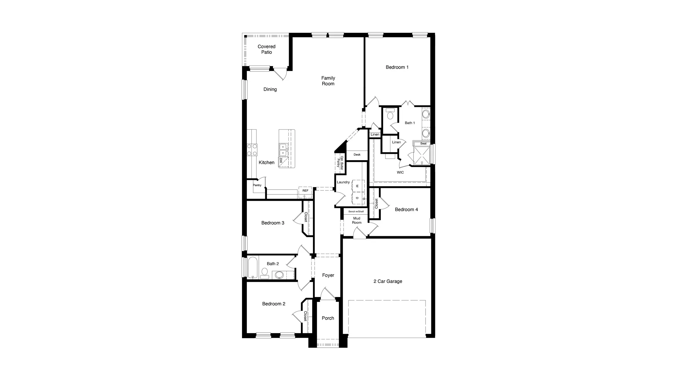 D.R. Horton's  Blanco floor plan - All Home and community information, including pricing, included features, terms, availability and amenities, are subject to change at any time without notice or obligation. All Drawings, pictures, photographs, video, square footages, floor plans, elevations, features, colors and sizes are approximate for illustration purposes only and will vary from the homes as built.