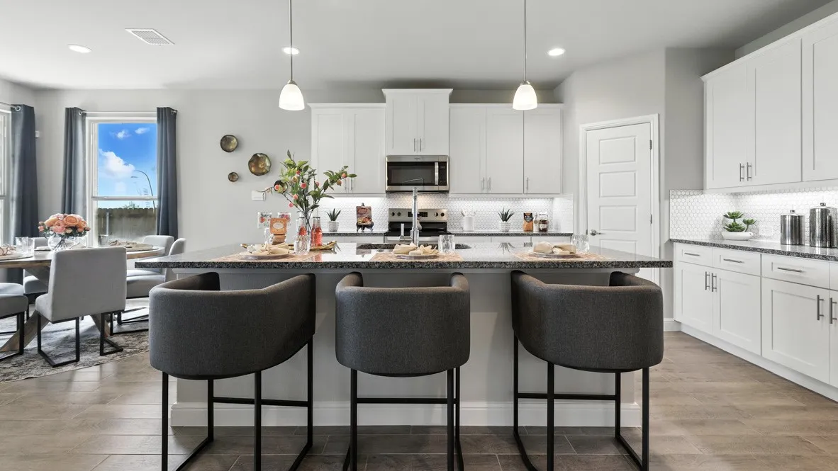 Kitchen - All Home and community information, including pricing, included features, terms, availability and amenities, are subject to change at any time without notice or obligation. All Drawings, pictures, photographs, video, square footages, floor plans, elevations, features, colors and sizes are approximate for illustration purposes only and will vary from the homes as built.
