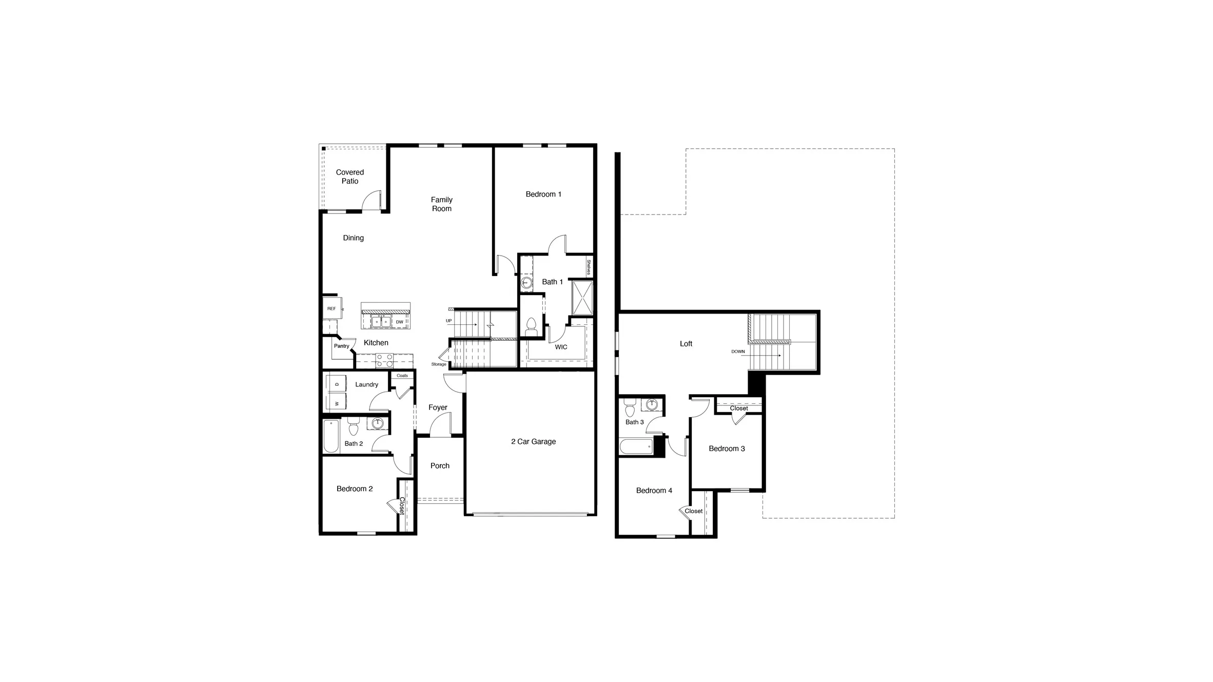 D.R. Horton's  Midland floor plan - All Home and community information, including pricing, included features, terms, availability and amenities, are subject to change at any time without notice or obligation. All Drawings, pictures, photographs, video, square footages, floor plans, elevations, features, colors and sizes are approximate for illustration purposes only and will vary from the homes as built.