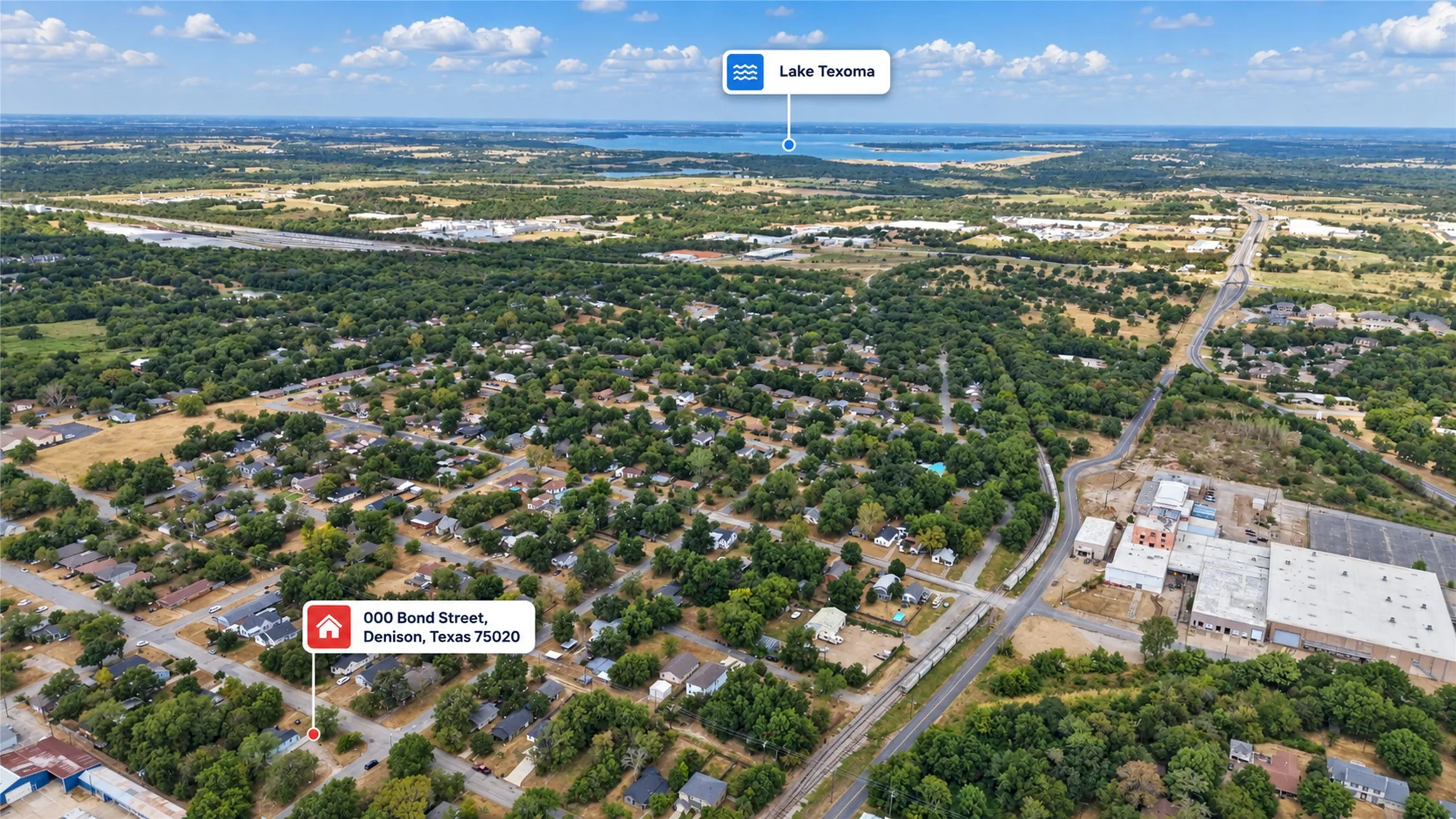 Unimproved Land For Sale in Grayson County , 000 Bond Street, Denison, Texas 75020, 0, 0, Garage spaces, 0 Sqft, built in 0, mls#21386300, Real Estate Agent in Denison, Homes For Sale in Grayson county, Homes For Sale in Denison, Realtor in Denison Texas, Real Estate Brokerage Independent Realty Texas, Luminita Cordes Realtor