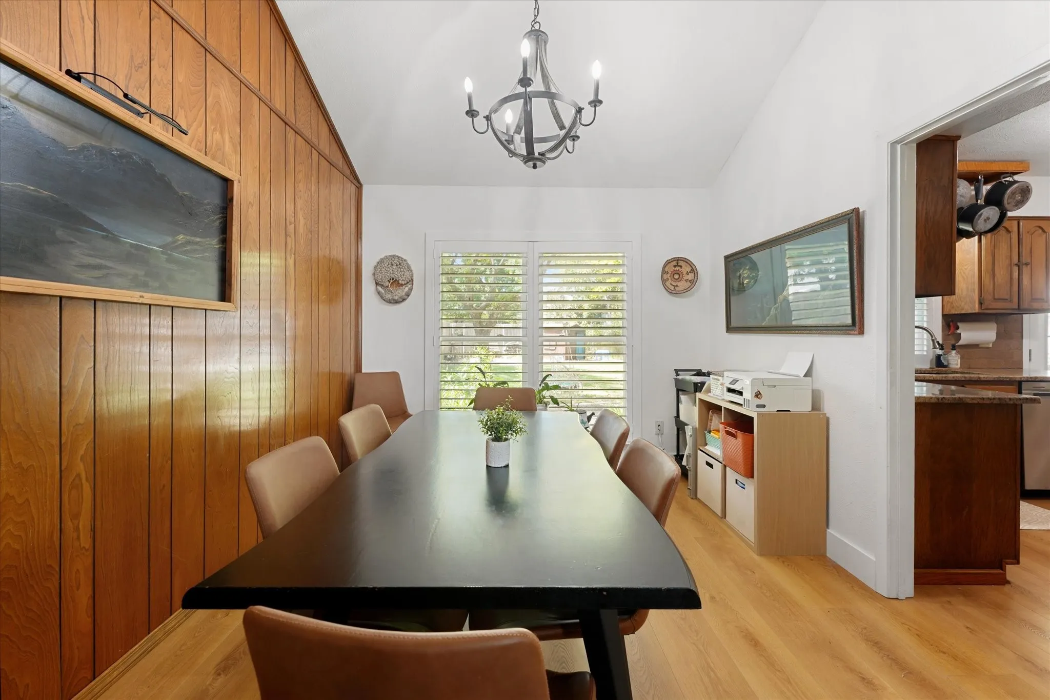 Primary dinning area is open to living room. This area has a lot of character!
