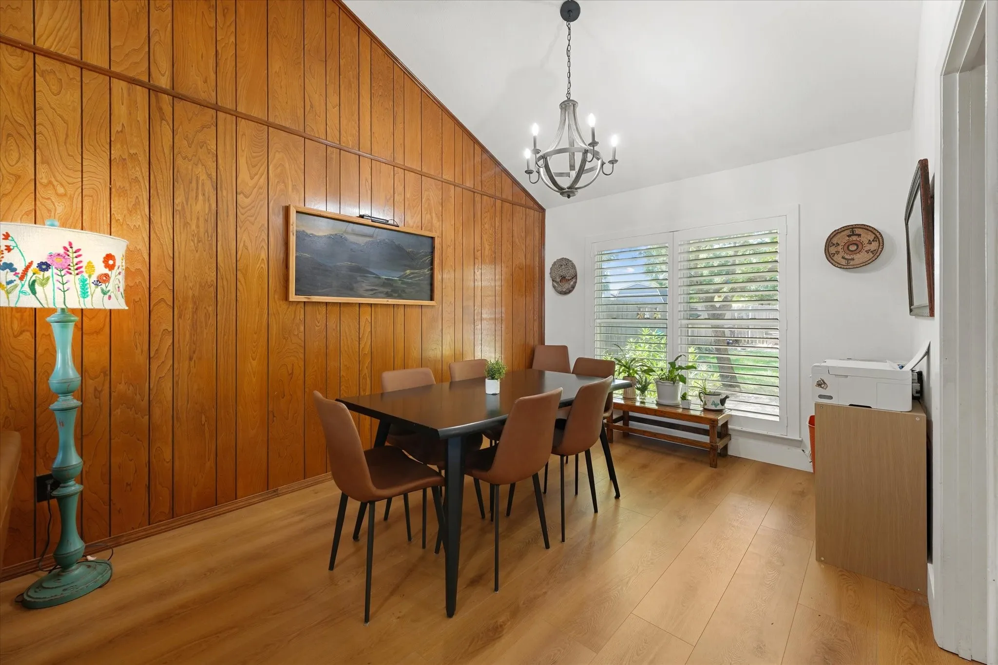 Primary dinning area is open to living room. This area has a lot of character!