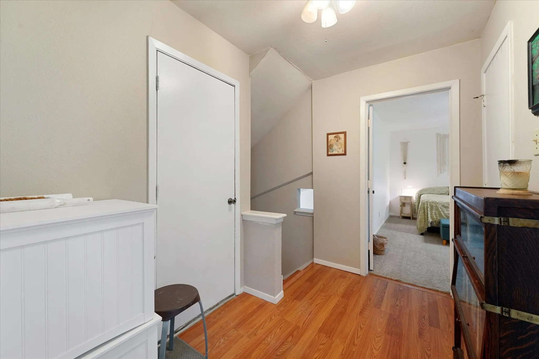Entry at the front door near stairs