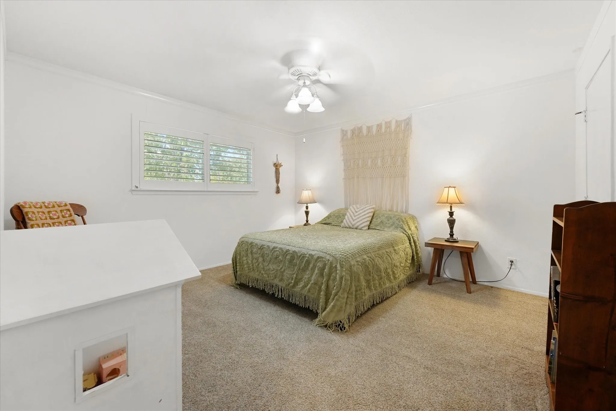 2nd bedroom to right of stairs