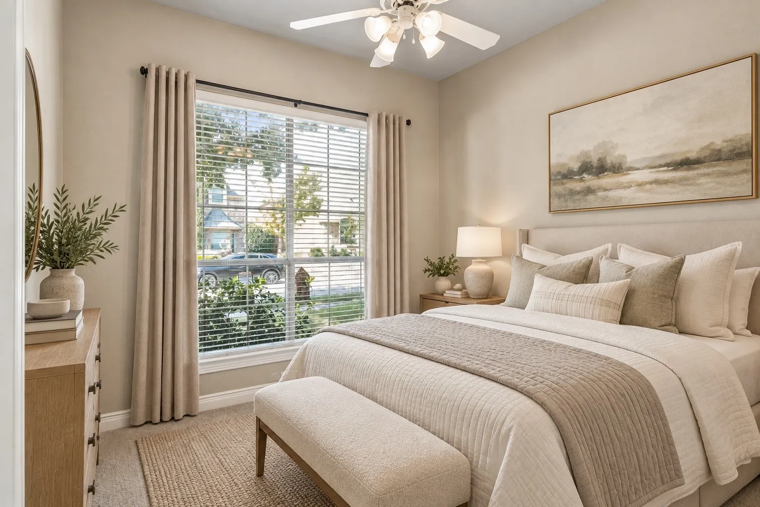 Virtually Staged First Floor Guest Bedroom 1