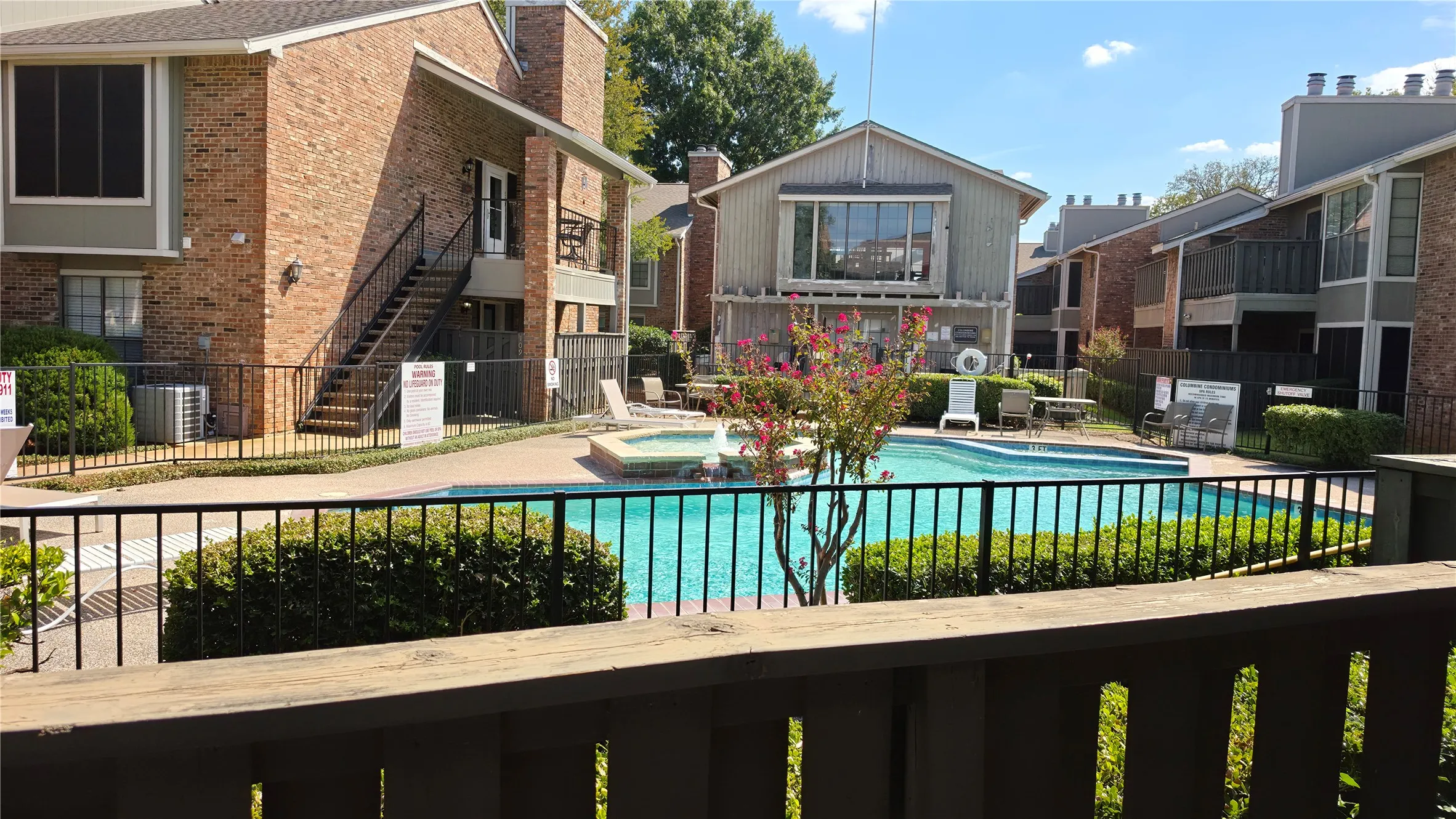 Pool View from the Patio