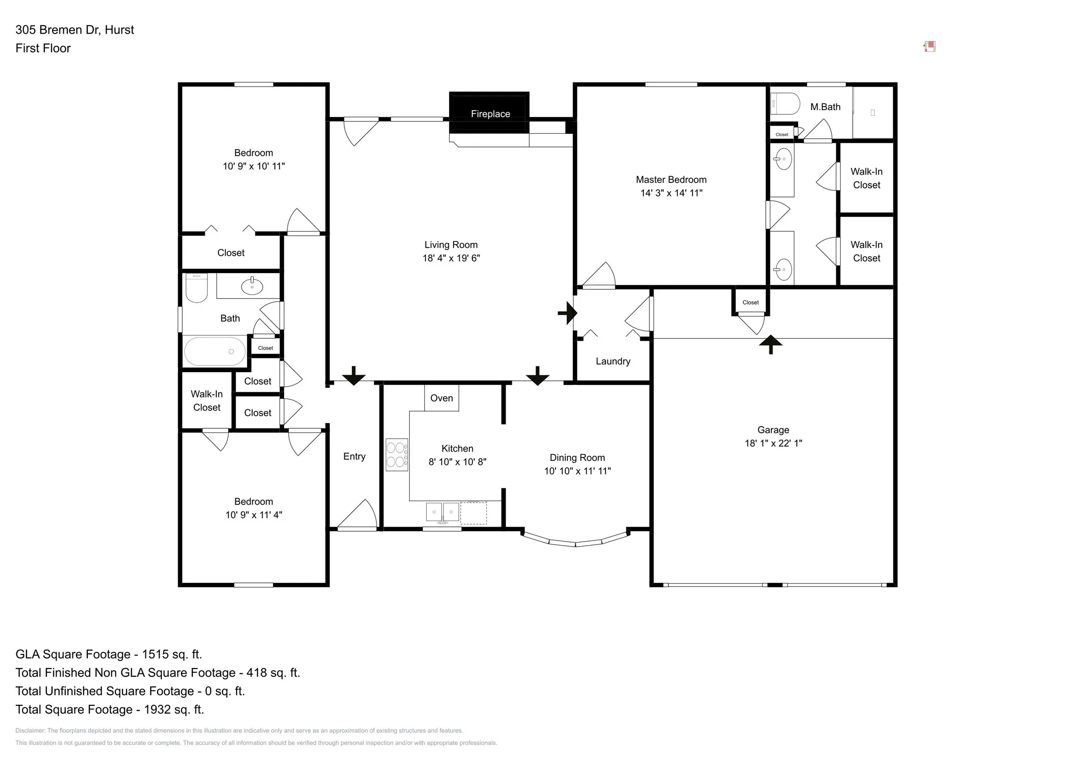 Single Family Residence For Rent in Tarrant County , 305 Bremen Drive, Hurst, Texas 76054, 3 Bedroom, 2 Bathroom, 2 Garage spaces, 1,612 Sqft, built in 1980, mls#21391641, Real Estate Agent in Hurst, Homes For Rent in Tarrant county, Homes For Rent in Hurst, Realtor in Hurst Texas, Real Estate Brokerage Independent Realty Texas, Luminita Cordes Realtor