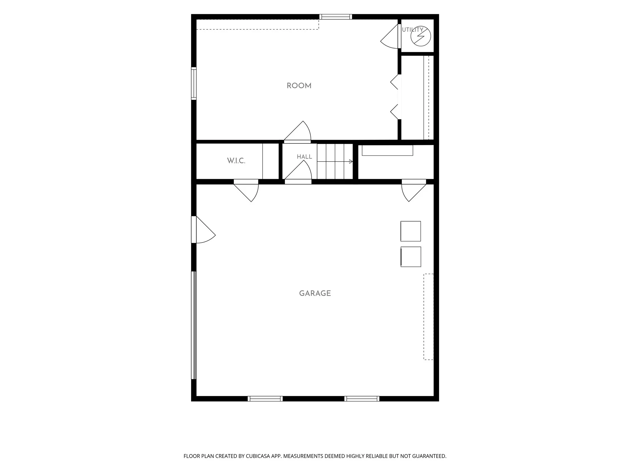 Lower level floor plan