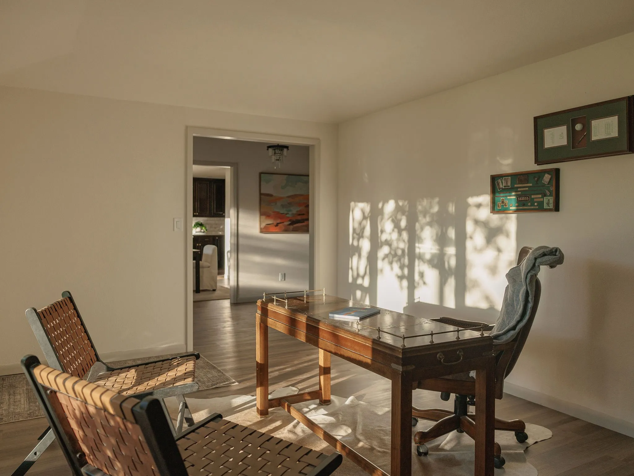 A versatile second living area offers flexibility as a den, formal living room, home office or additional flex space.