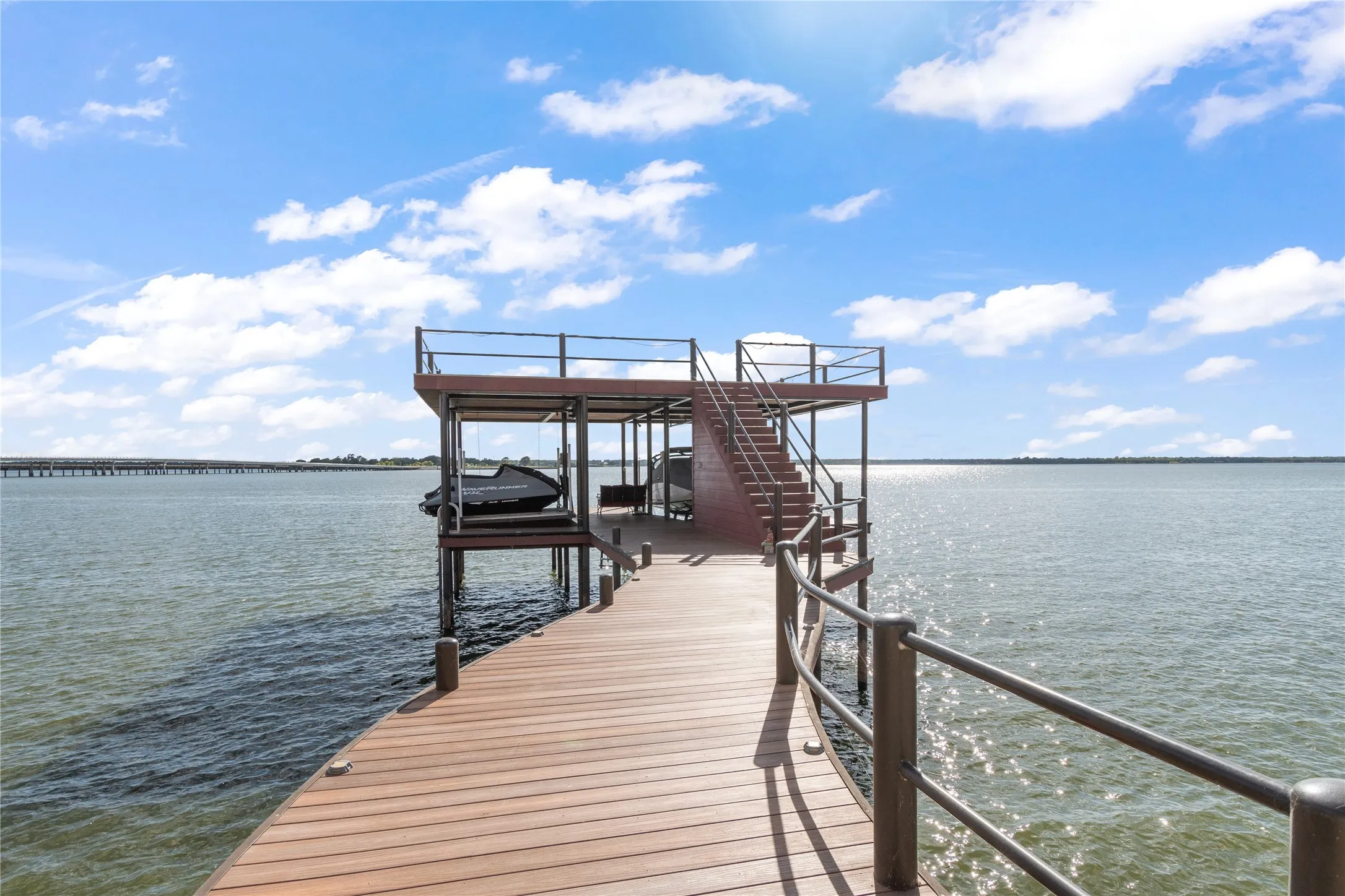 Boathouse with composite decking