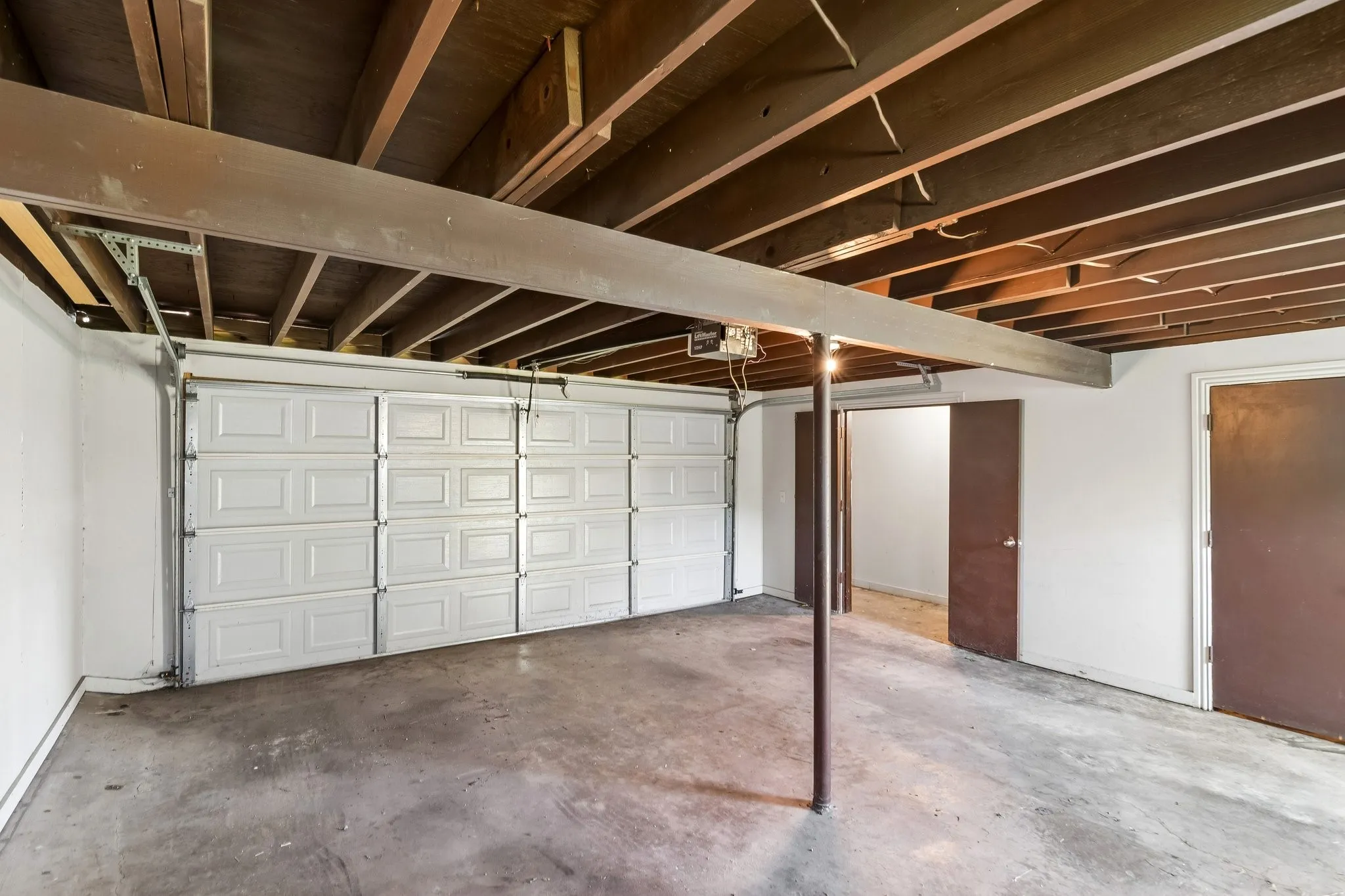 2 car garage with storage