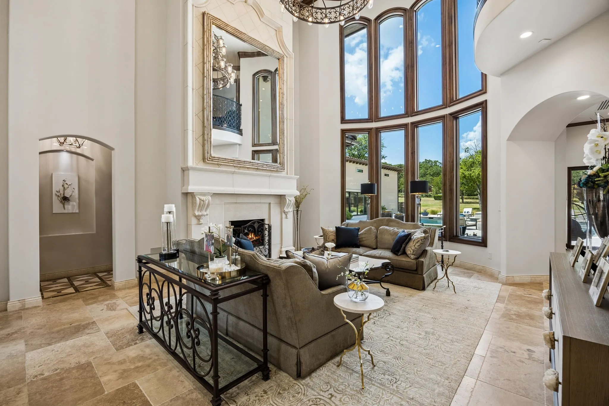 Formal Living with Floor to Ceiling Windows