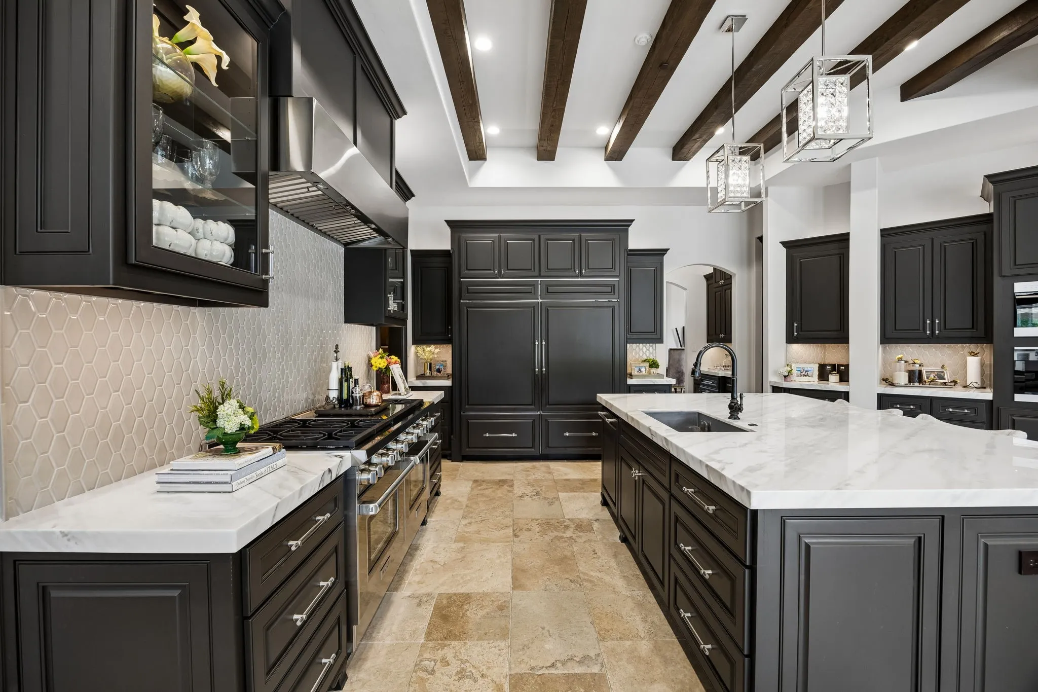 Gourmet Main Kitchen with Commercial Grade Appliances