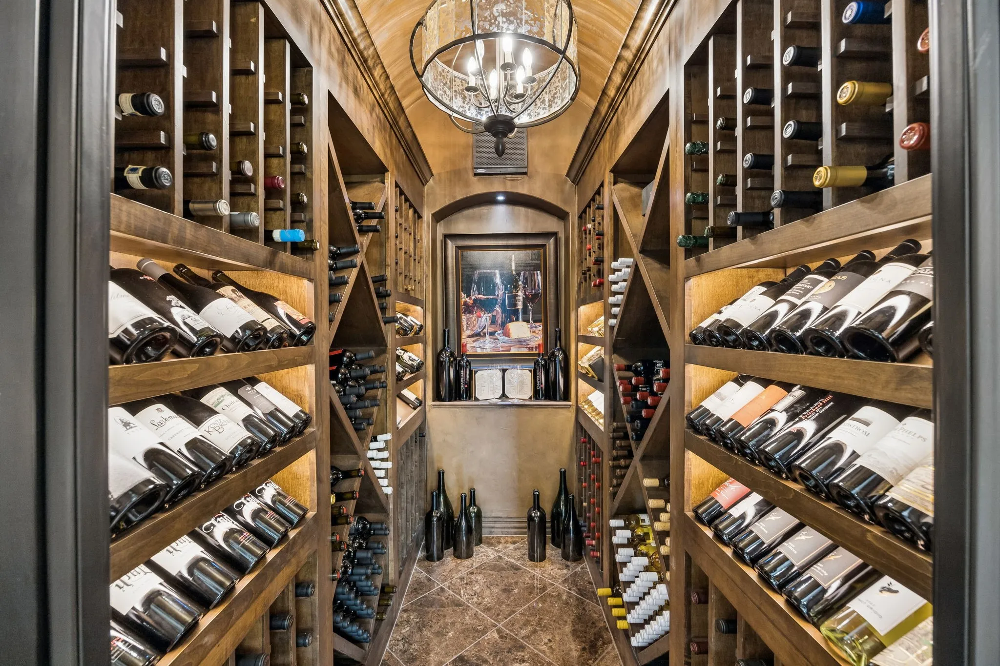 500+ Bottle, Climate Controlled, Wine Room