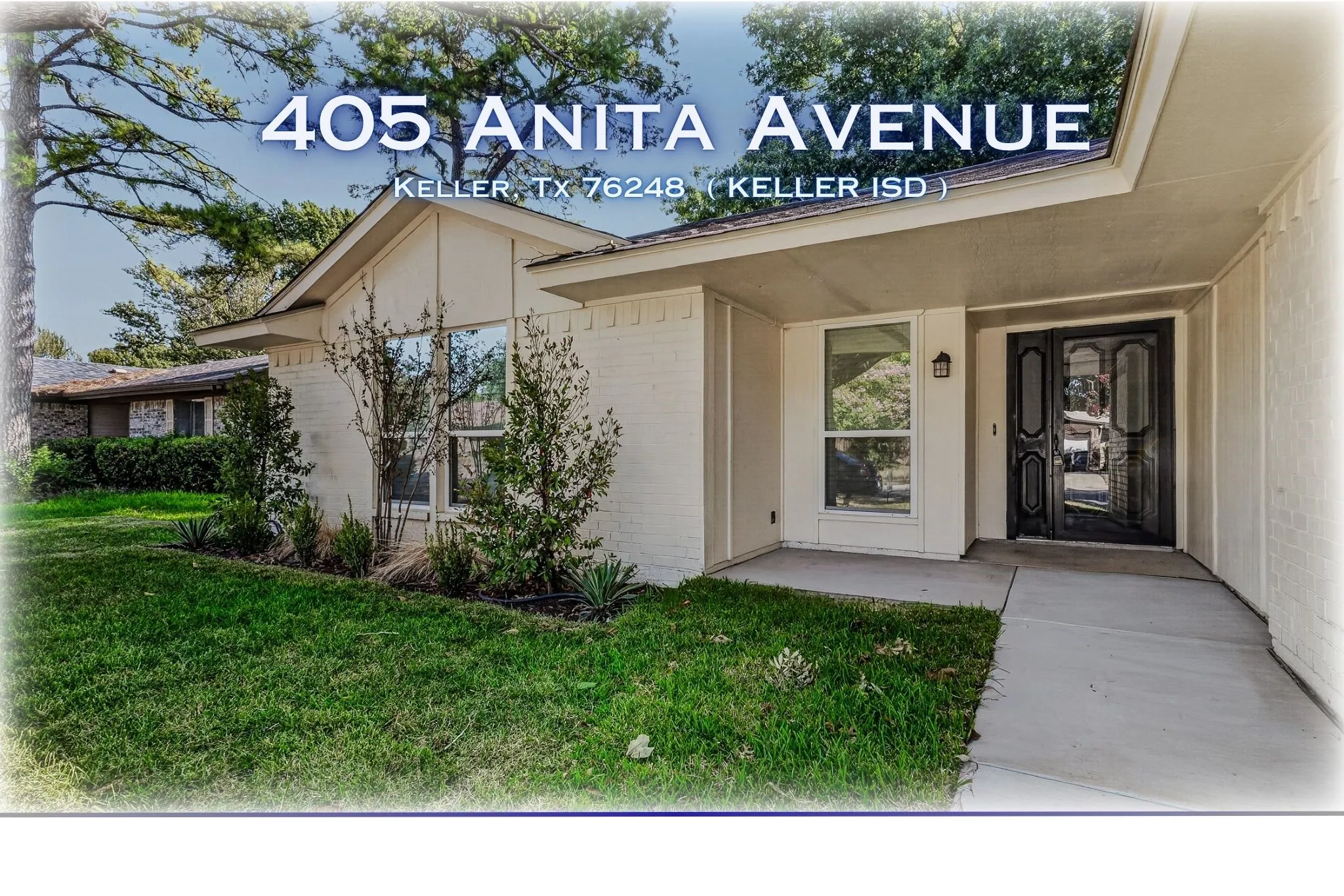Single Family Residence For Sale in Tarrant County , 405 Anita Avenue, Keller, Texas 76248, 3 Bedroom, 2 Bathroom, 2 Garage spaces, 1,392 Sqft, built in 1978, mls#21389774, Real Estate Agent in Keller, Homes For Sale in Tarrant county, Homes For Sale in Keller, Realtor in Keller Texas, Real Estate Brokerage Independent Realty Texas, Luminita Cordes Realtor
