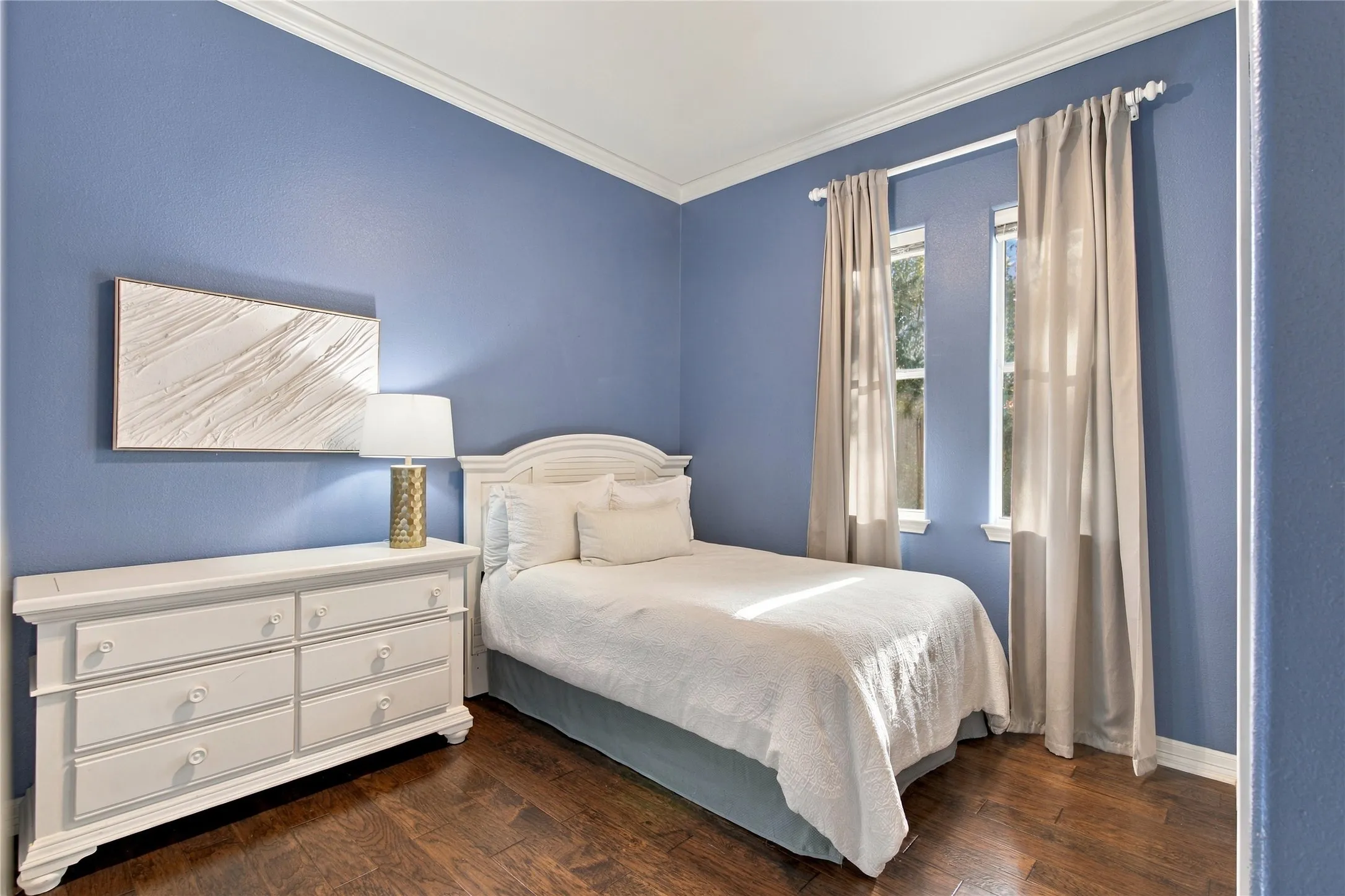 Hardwood-style flooring throughout