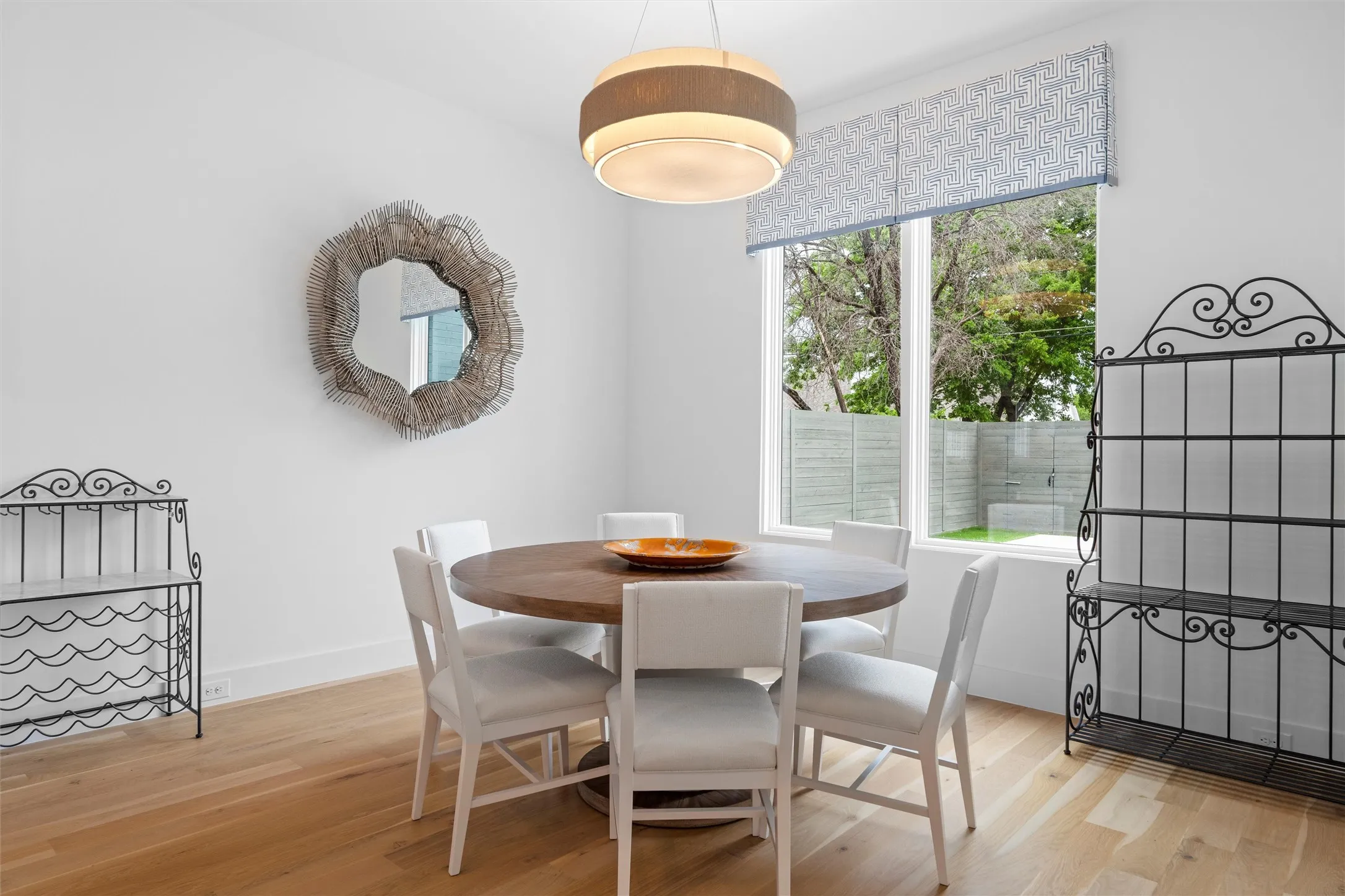 Breakfast room featuring plenty of natural light and light hardwood / wood-style floors