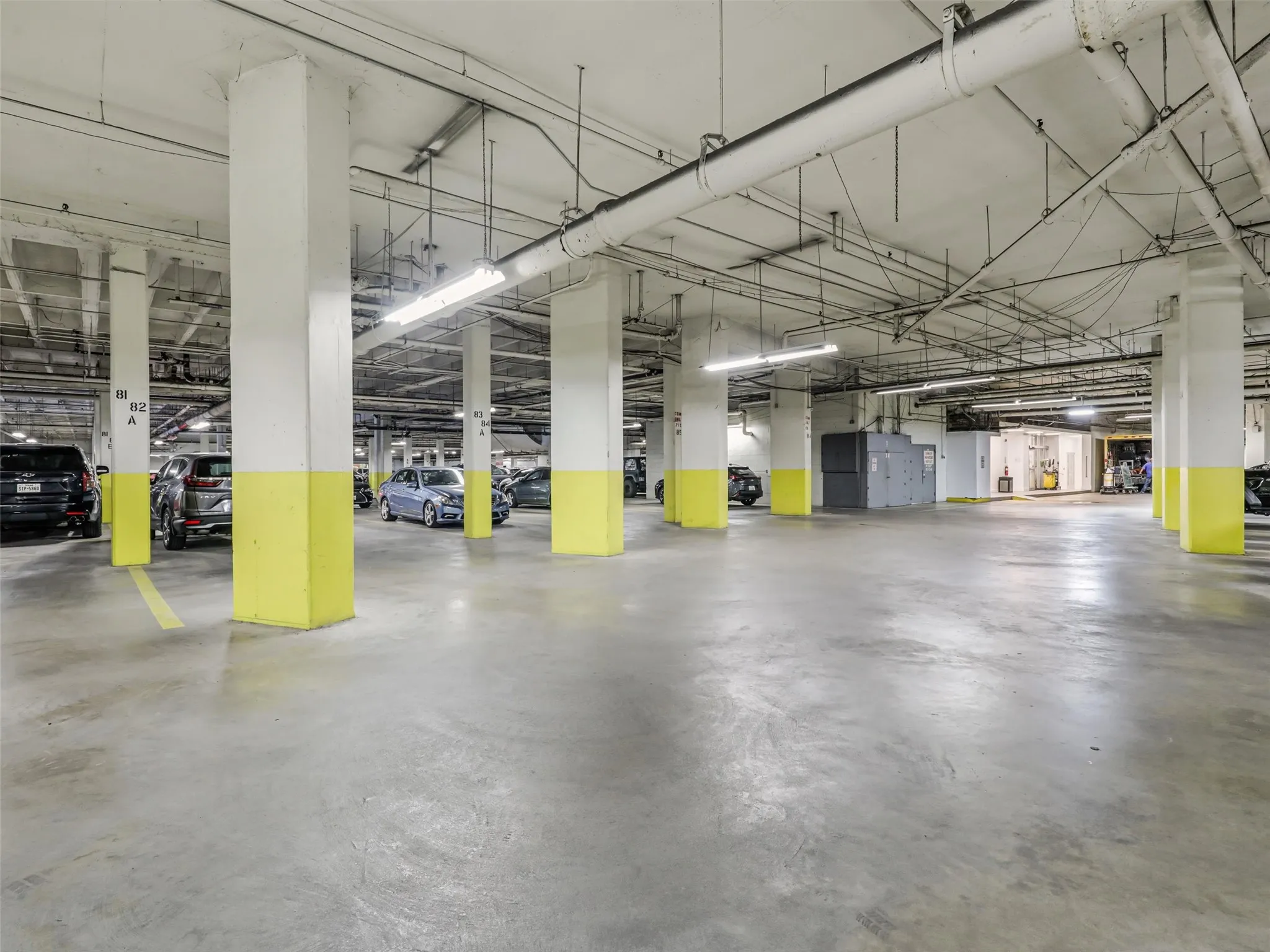 Home includes 1 designated parking spot in the building's parking garage.