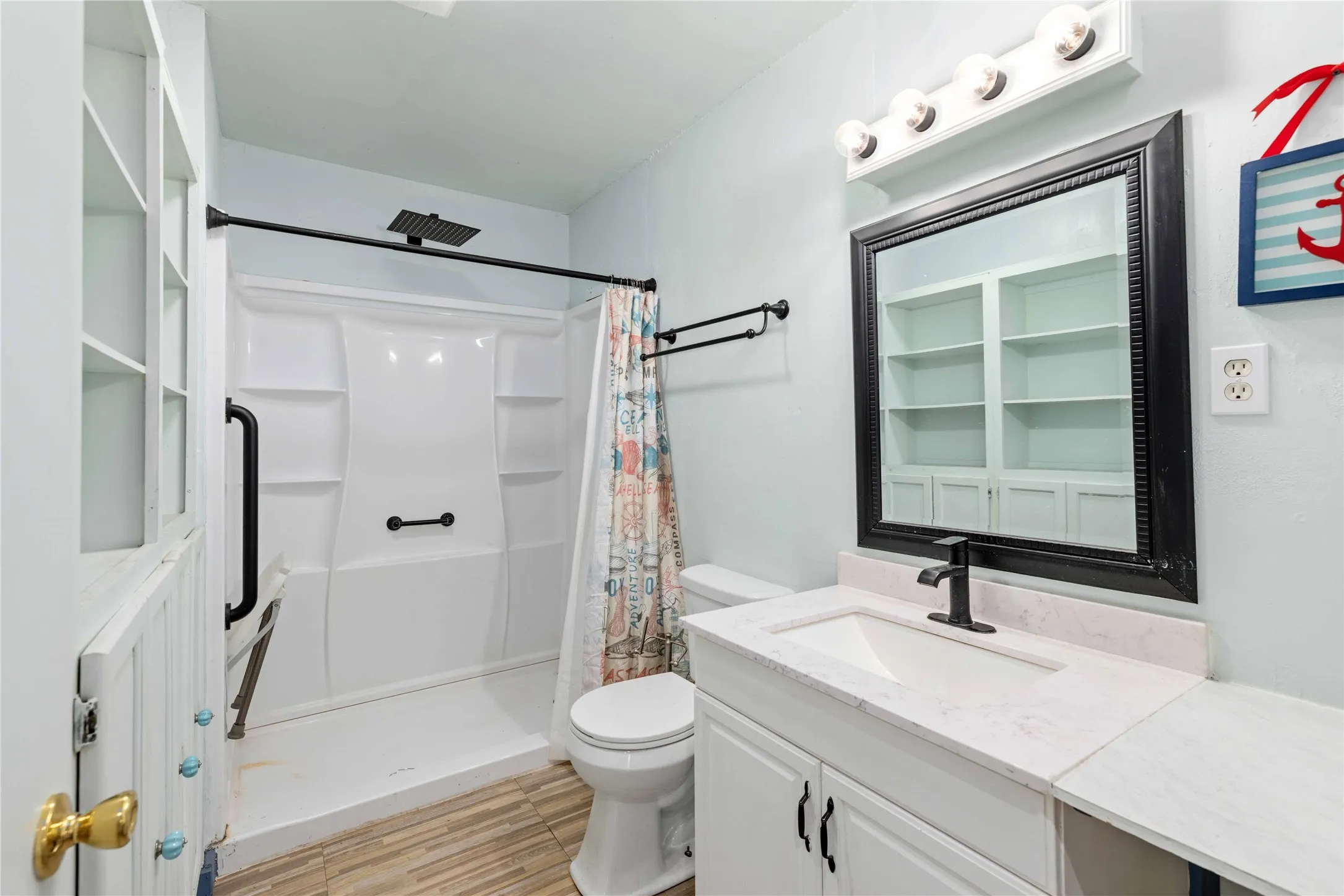 Remodeled with walk-in shower