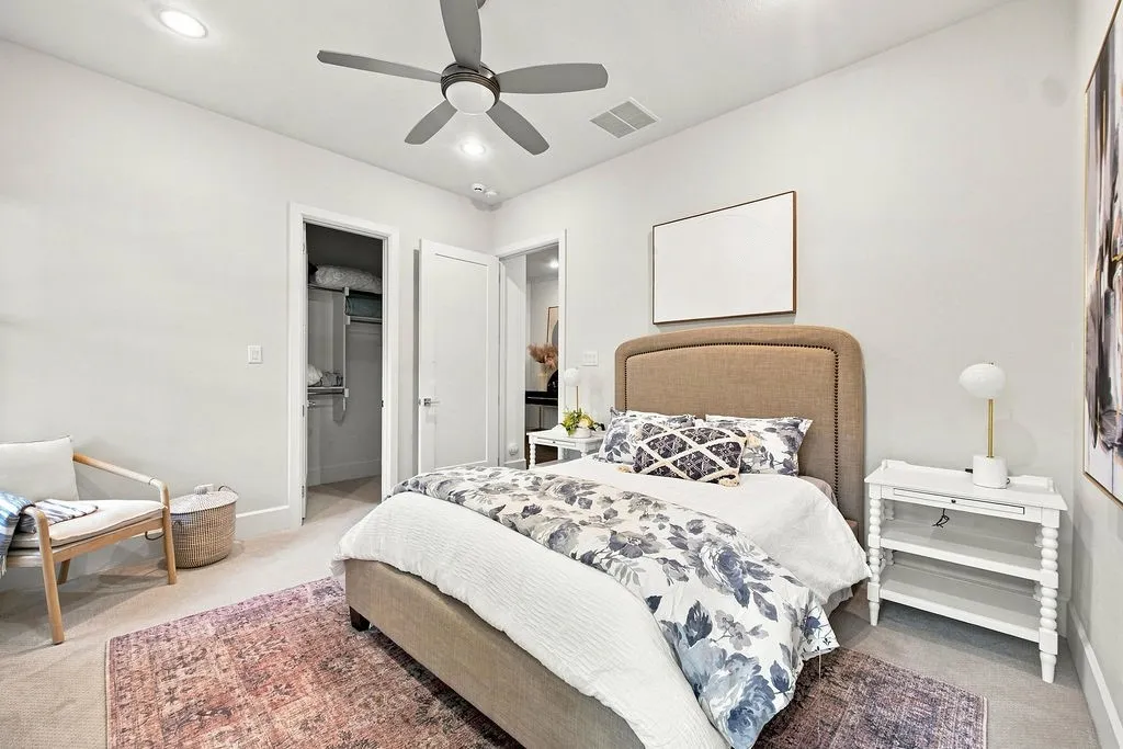A quiet, comfortable ground-floor guest room that ensures friends and family feel right at home when staying over