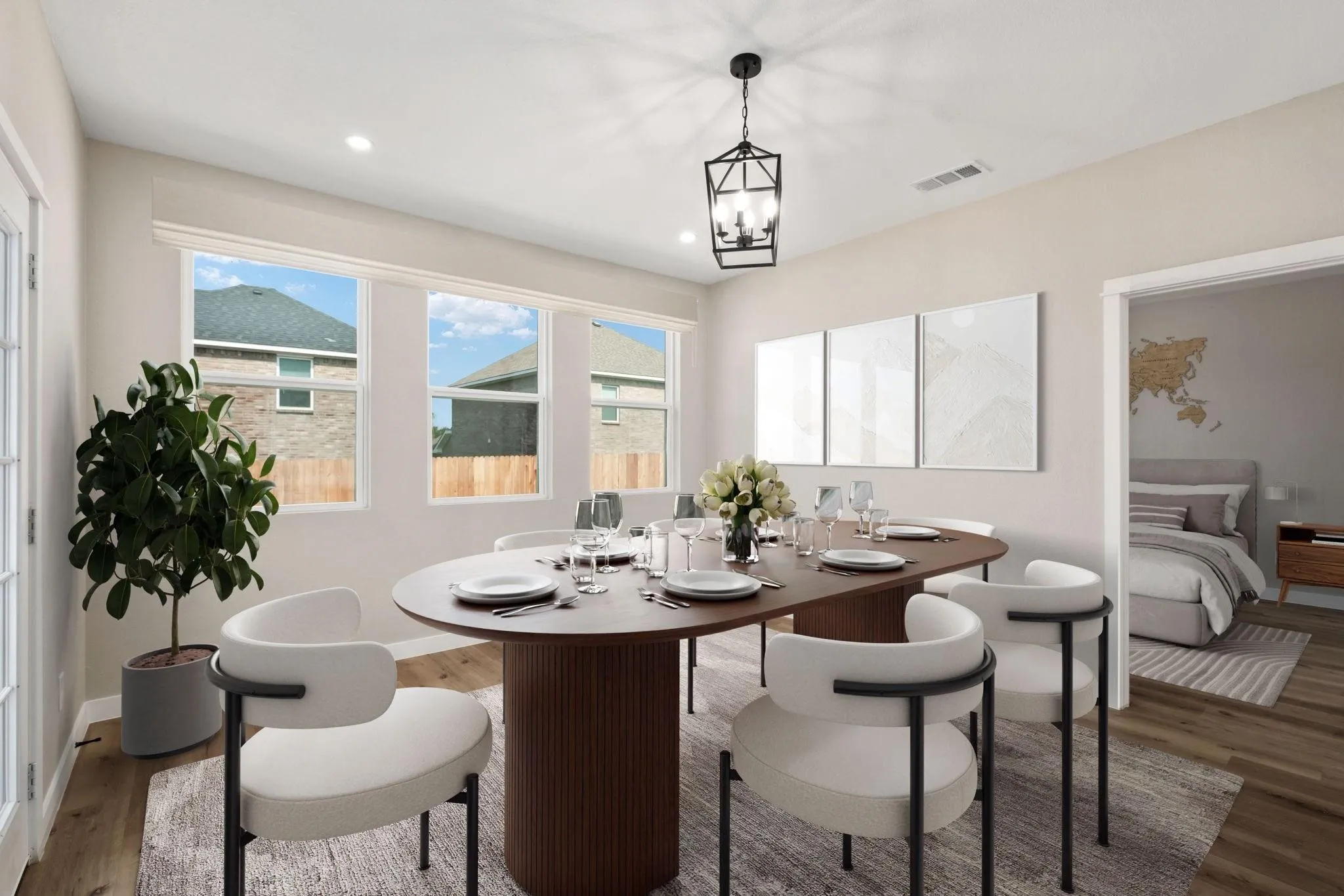 Dining Room Virtually Stage *Fixtures may vary from floorplan to floorplan*