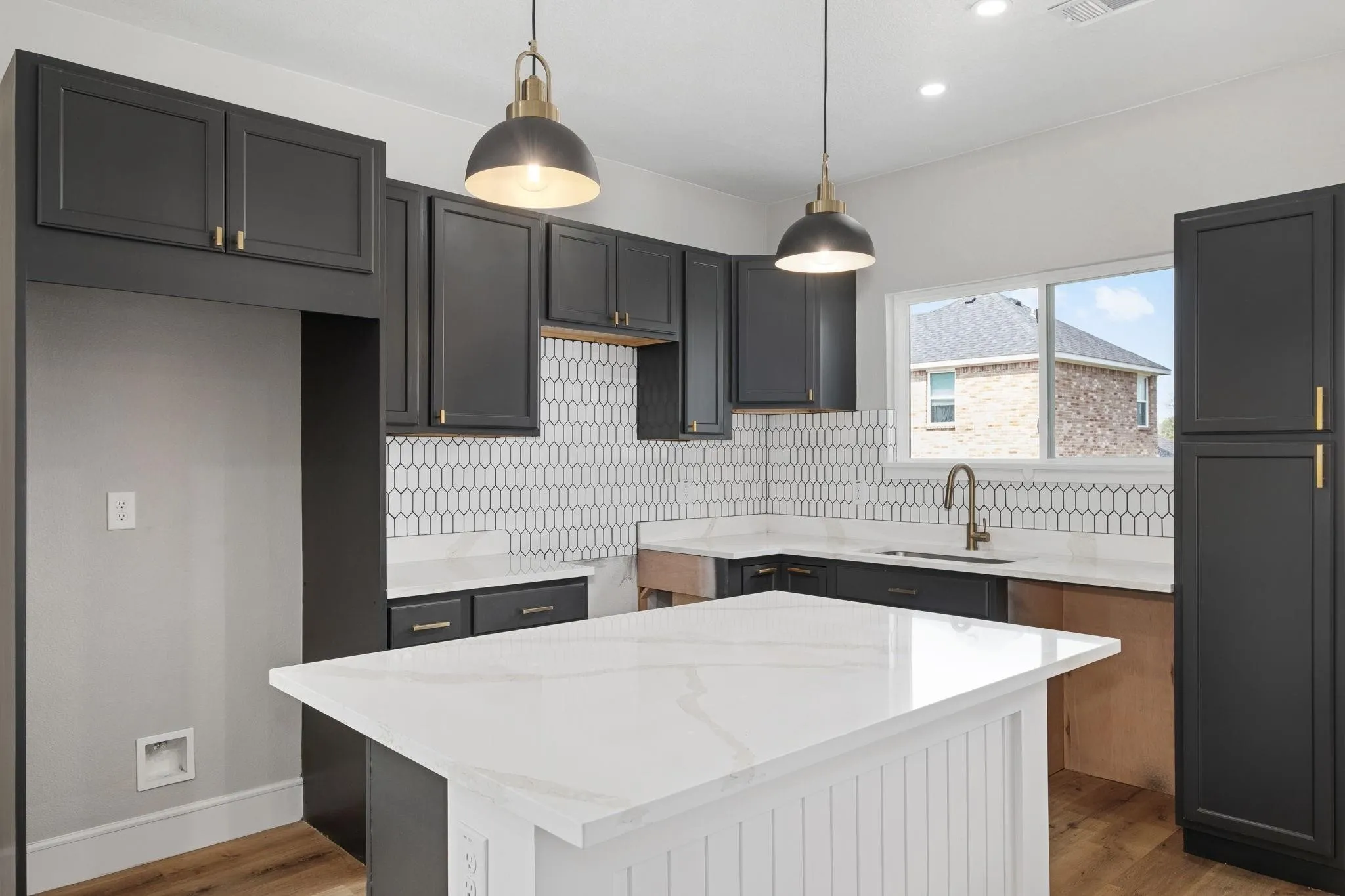 Kitchen view before appliances