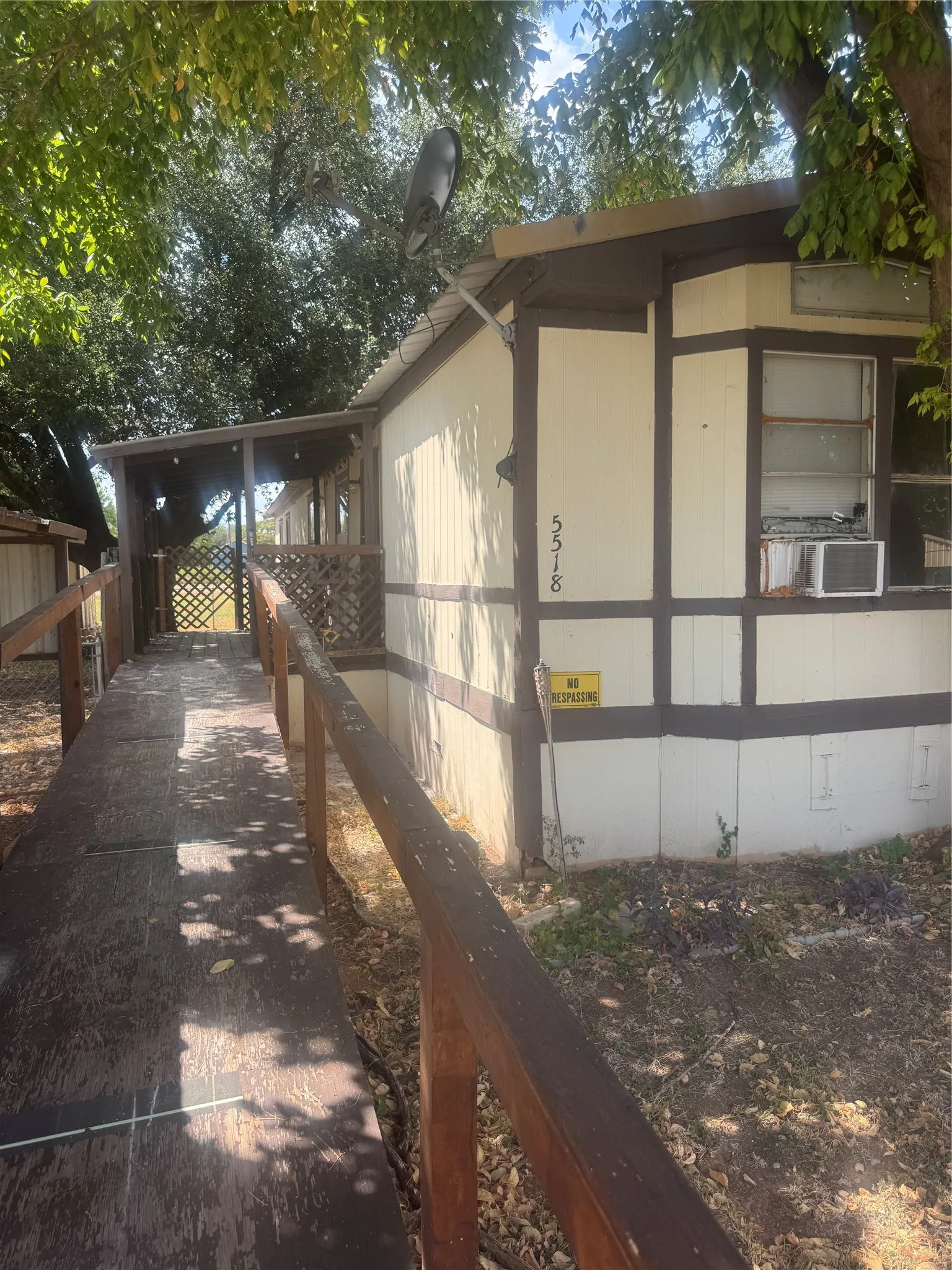 Ramp entrance to the front door