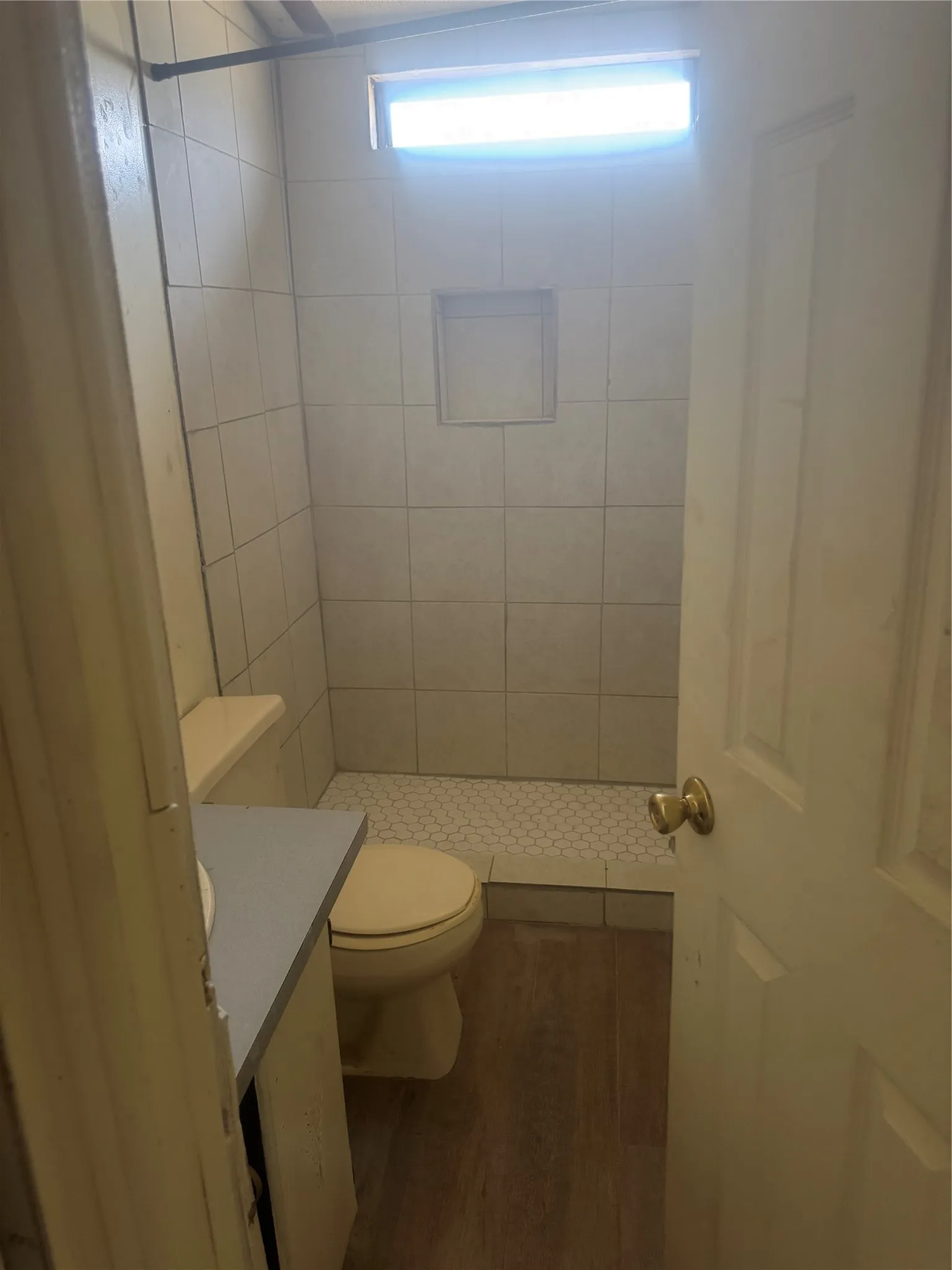 Newer tiled bathroom shower