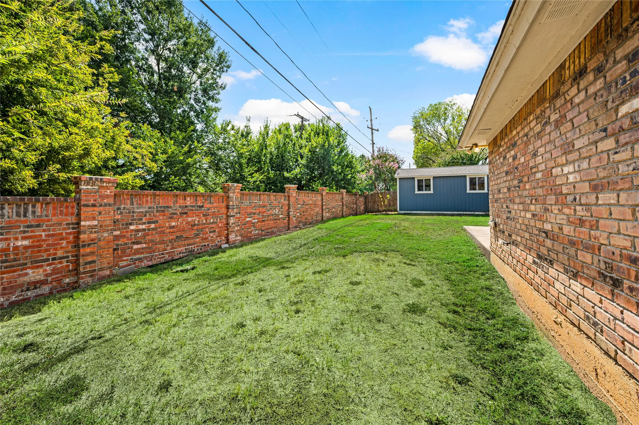 Yard photos have been digitally enhanced to depict green grass.
