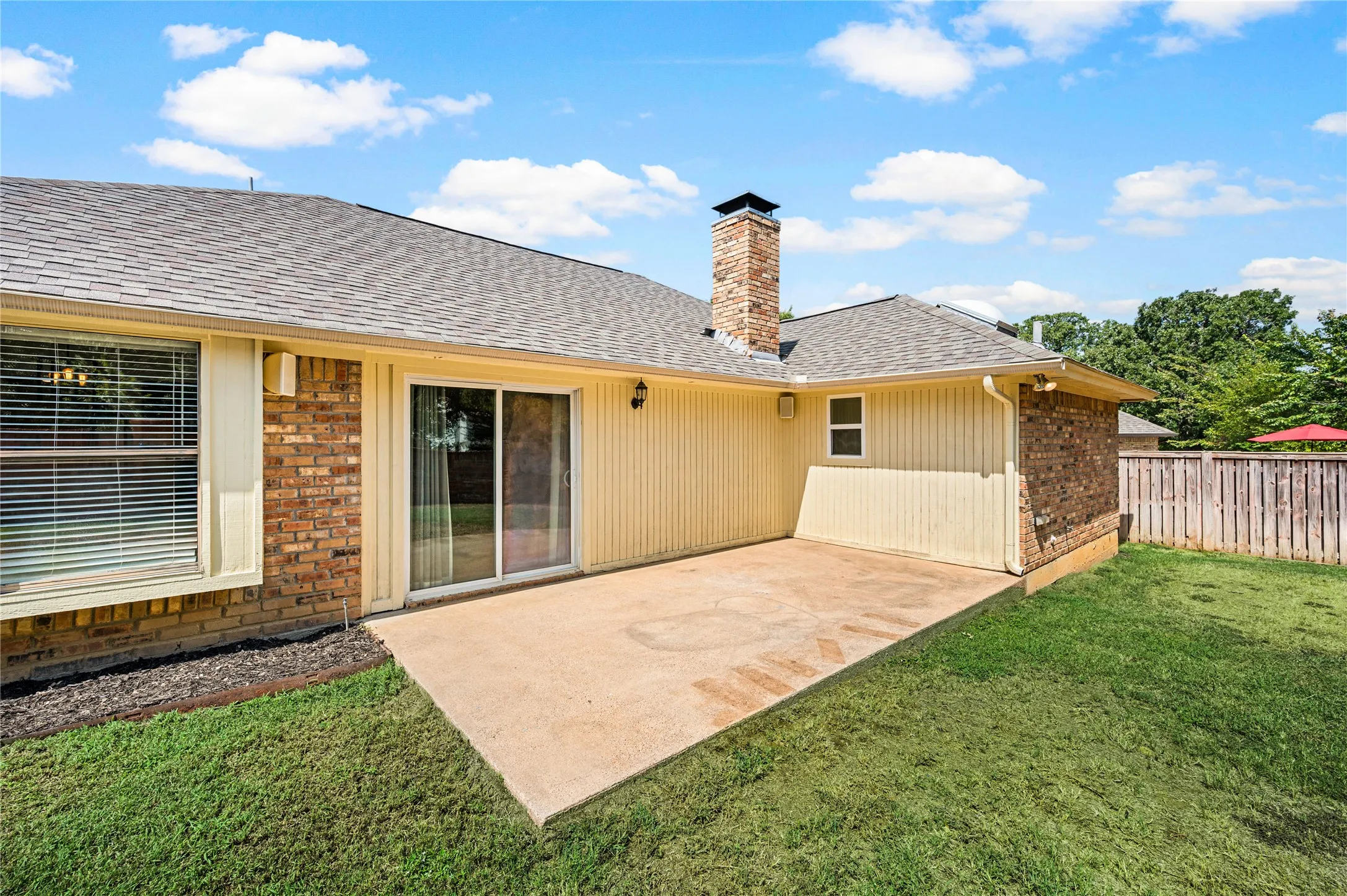 Yard photos have been digitally enhanced to depict green grass.