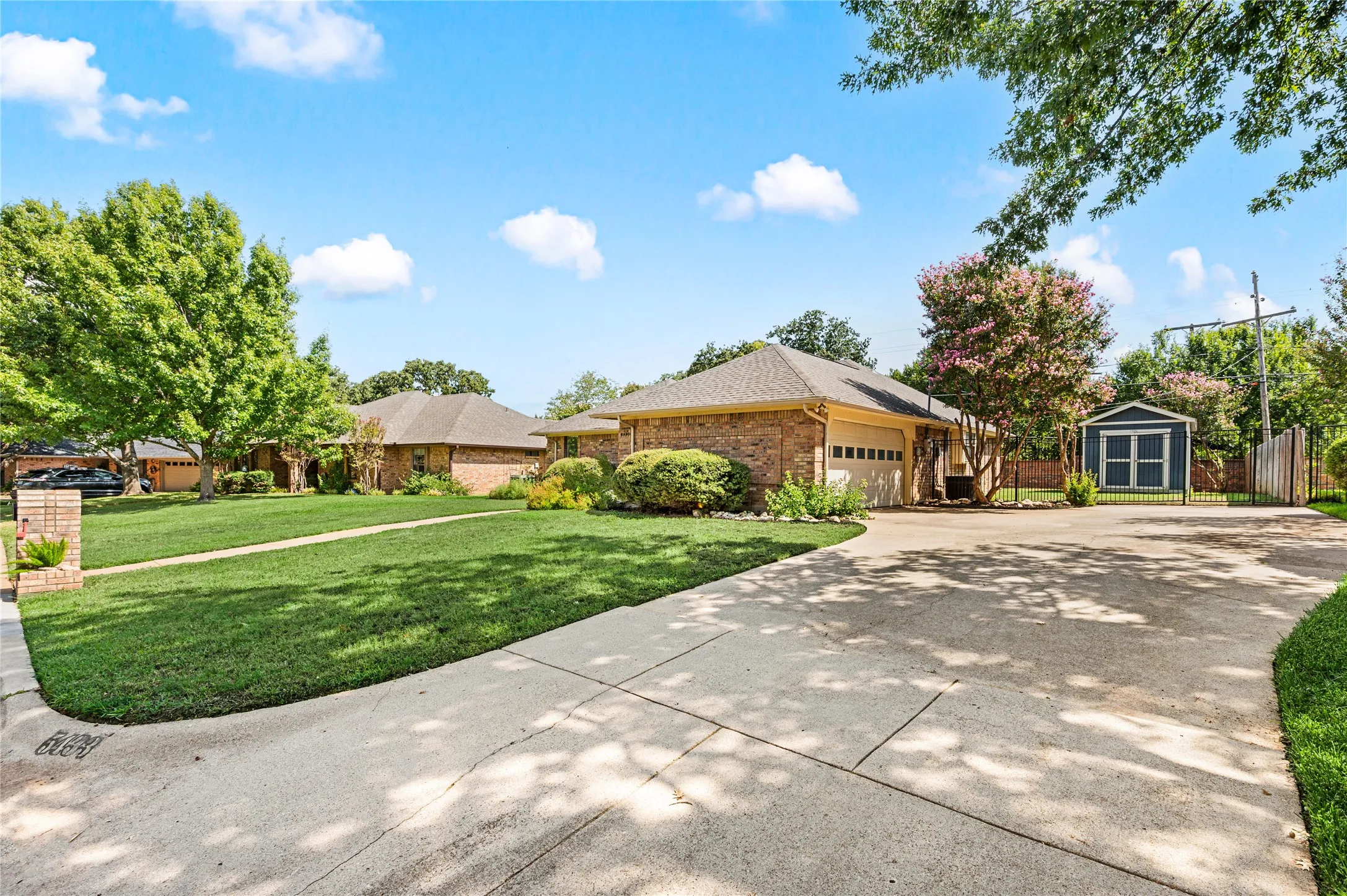 Yard photos have been digitally enhanced to depict green grass.