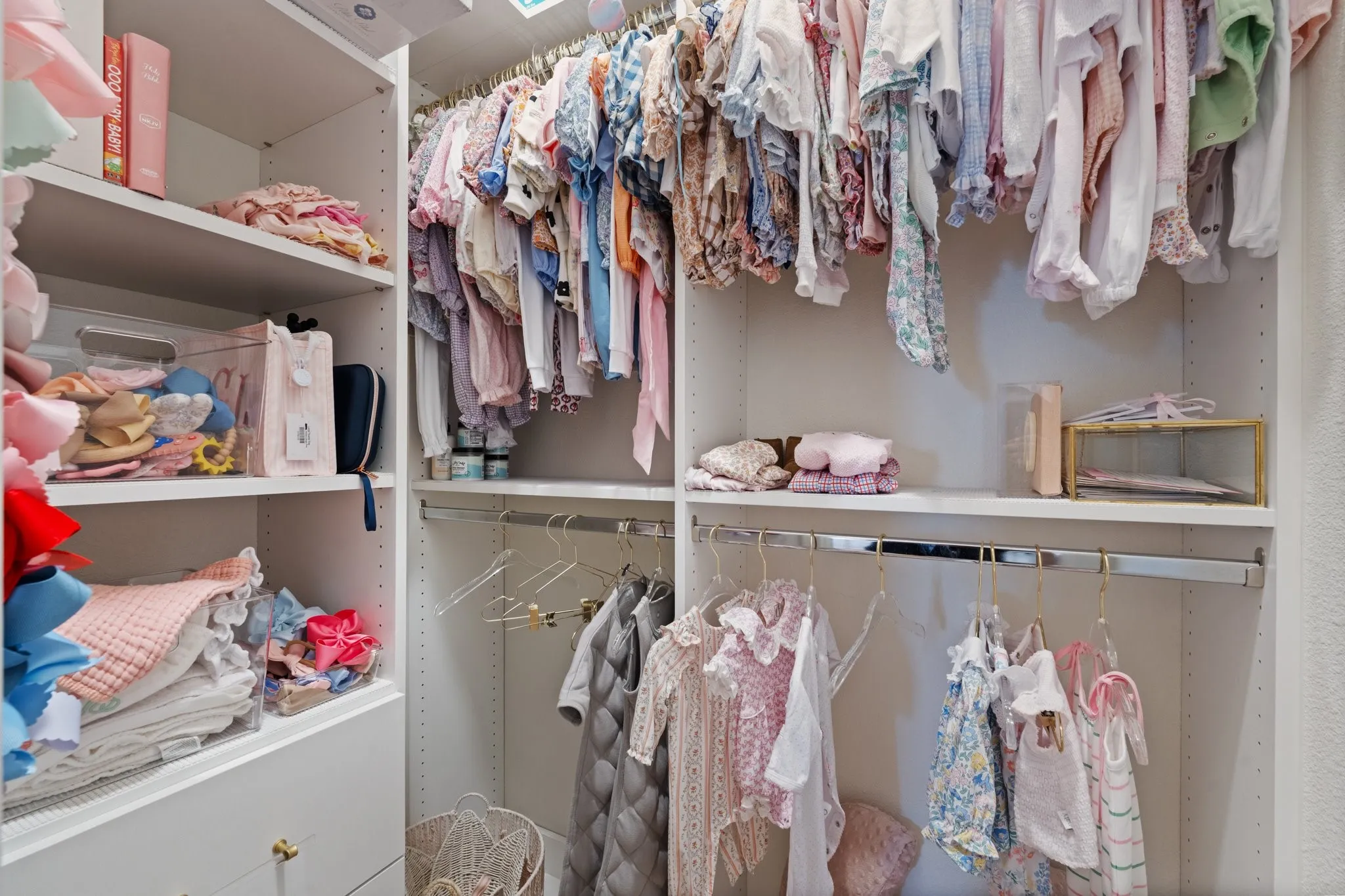 Custom closet in secondary bedroom