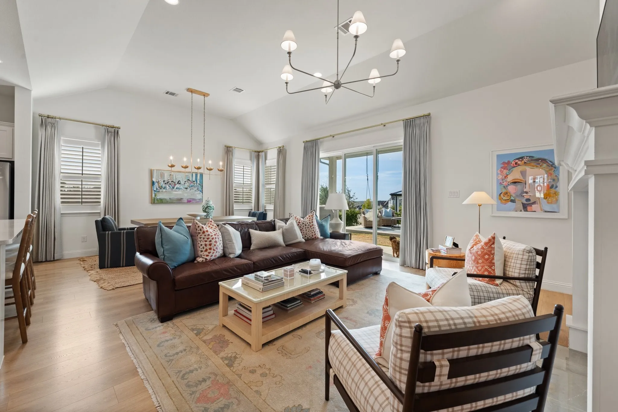 open concept living area