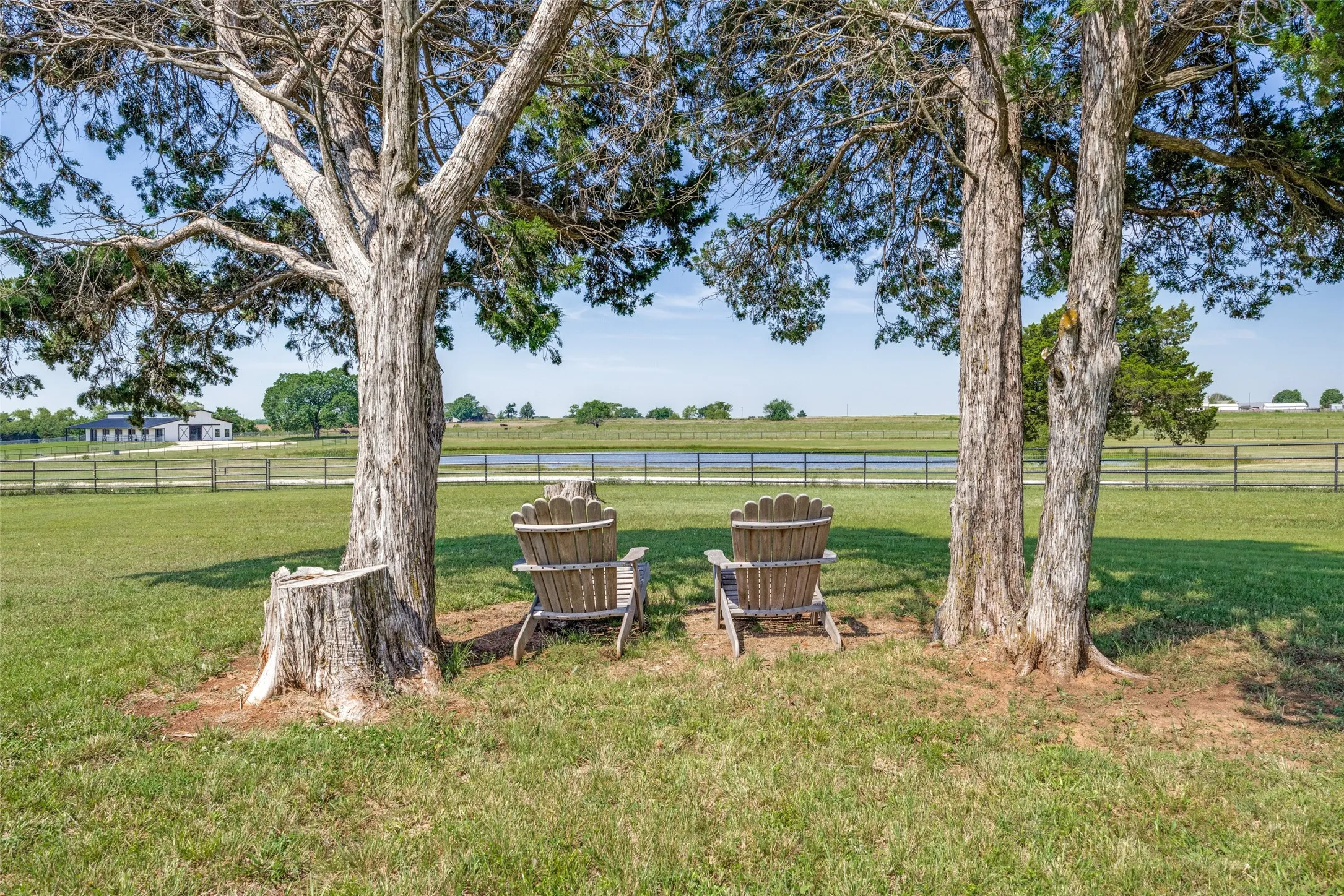 View from back of property looking east