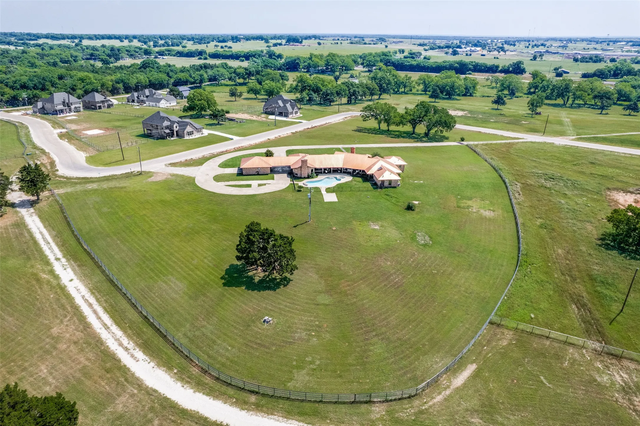 From back of property
