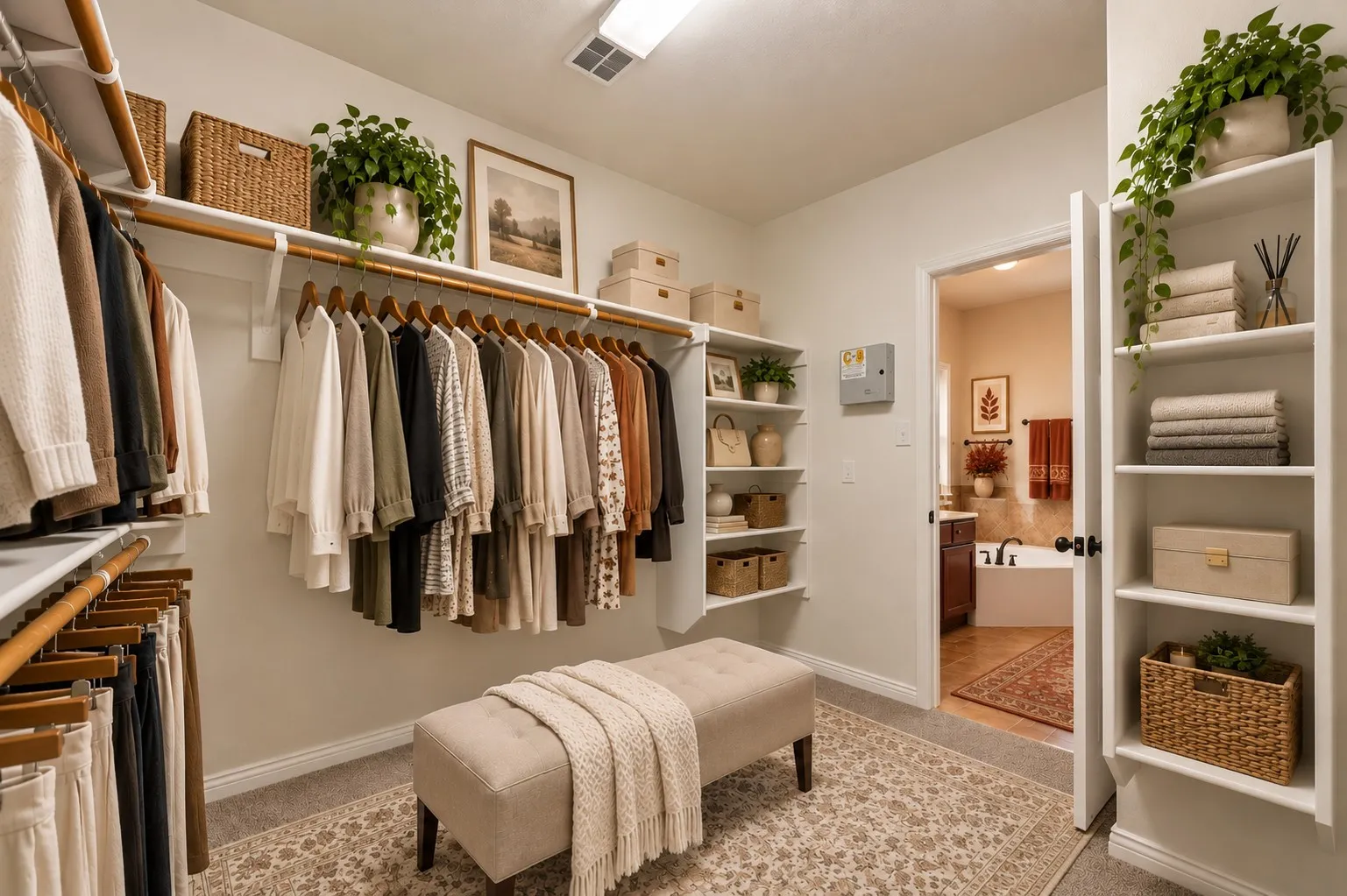 Primary closet