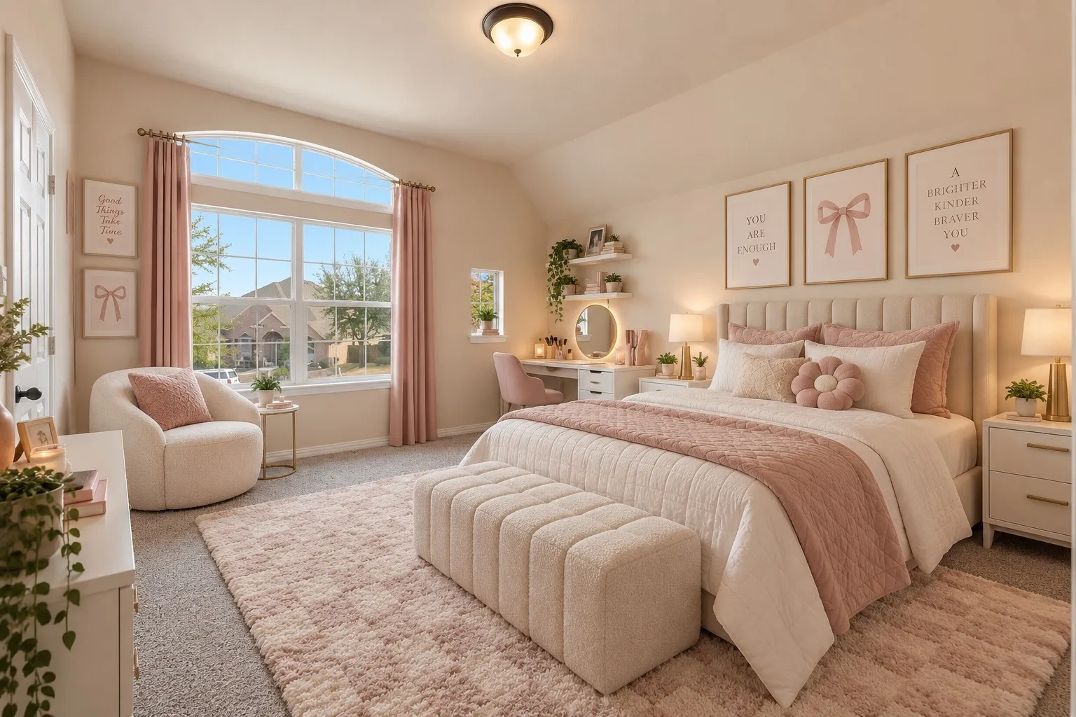 Bedroom; digitally staged