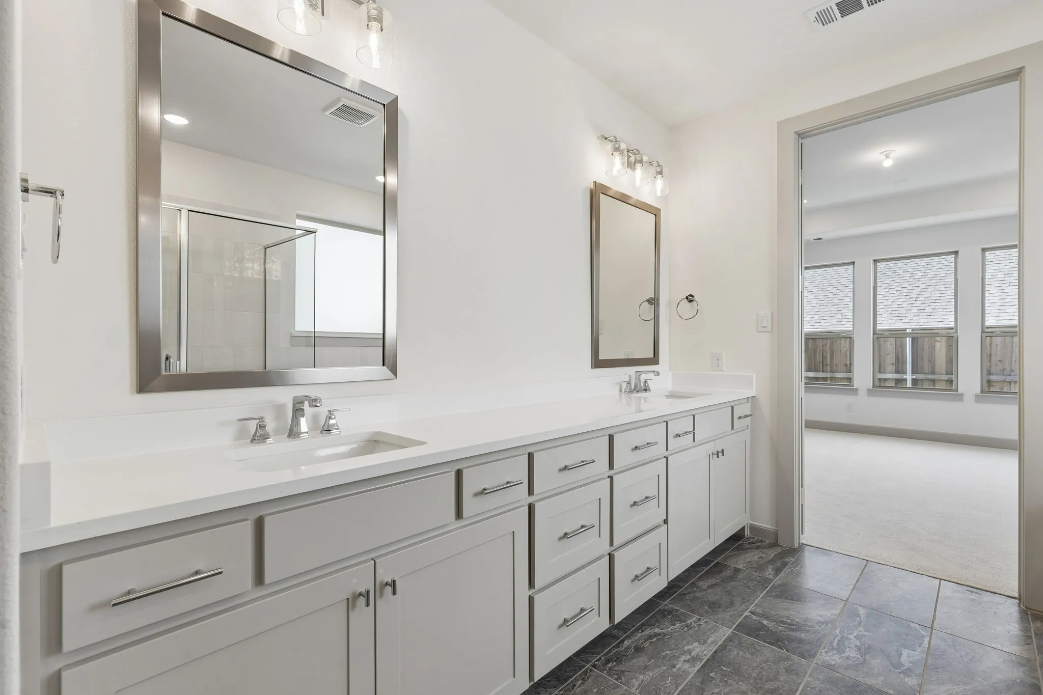Plenty of space for two in this wonderful owner's bath.