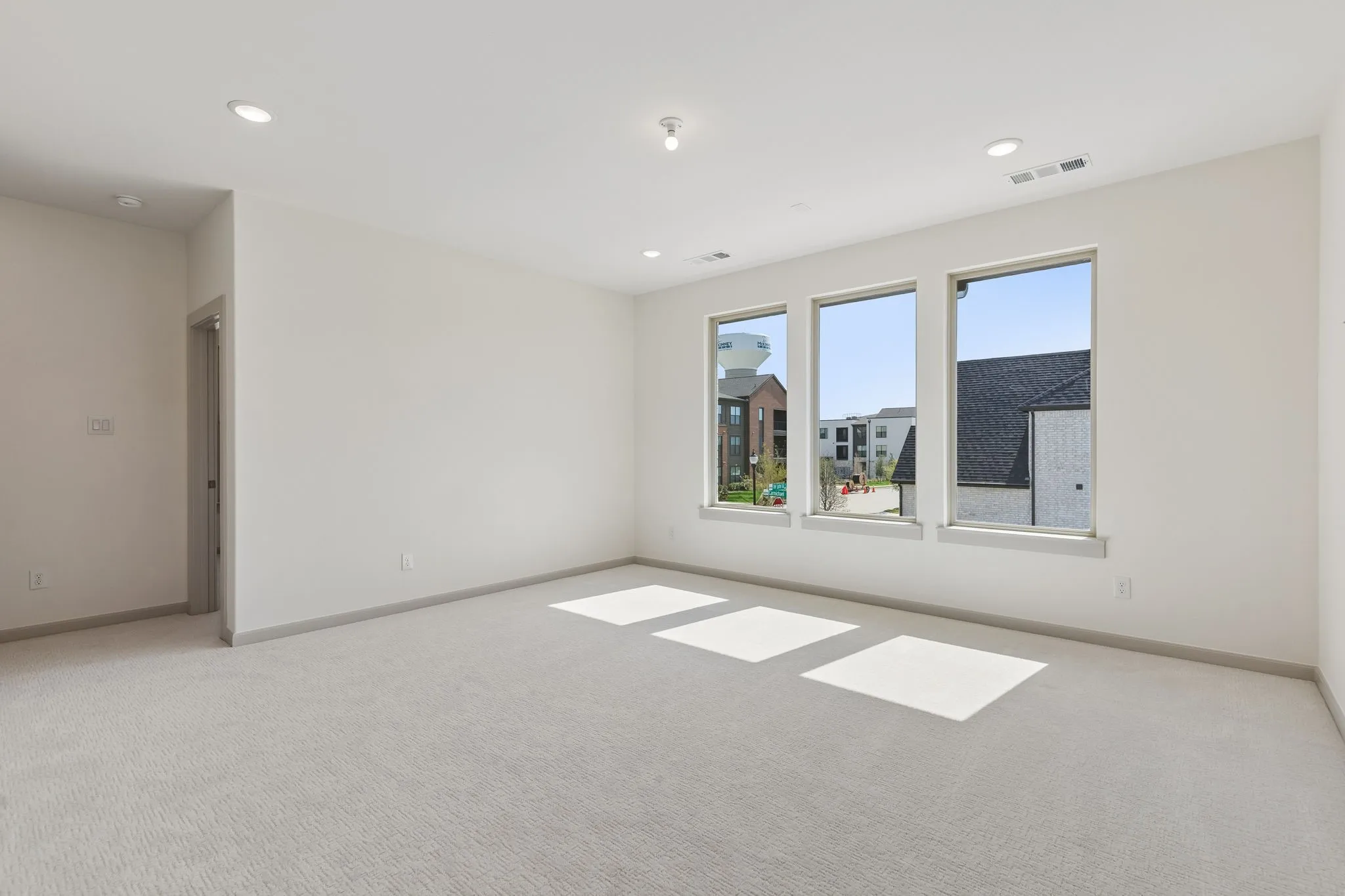 Family fun time never ends in this light and bright game room!