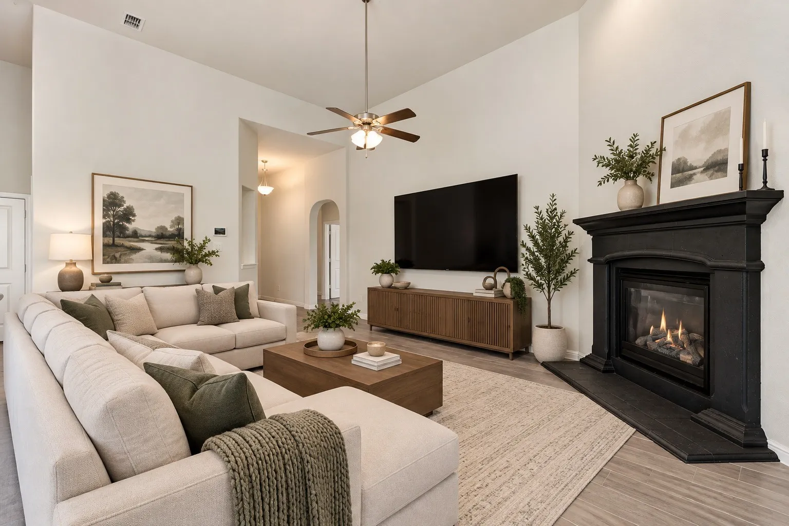 VIRTUALLY STAGED / AI-GENERATED – Furnishings and decor shown are for visualization purposes only
