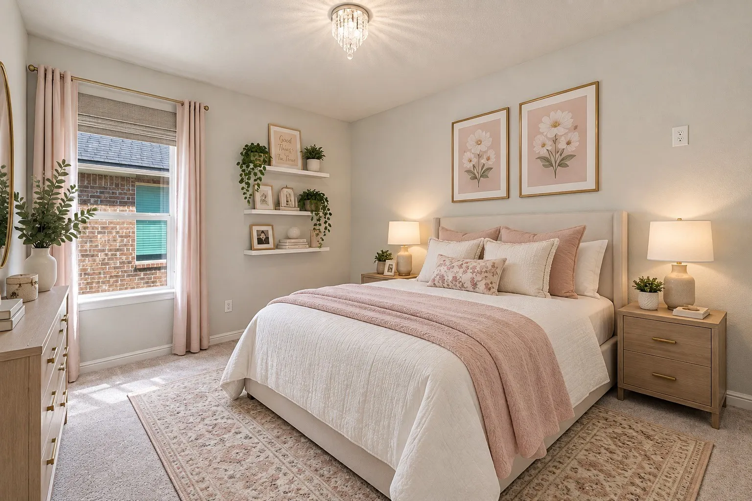 VIRTUALLY STAGED / AI-GENERATED – Furnishings and decor shown are for visualization purposes only