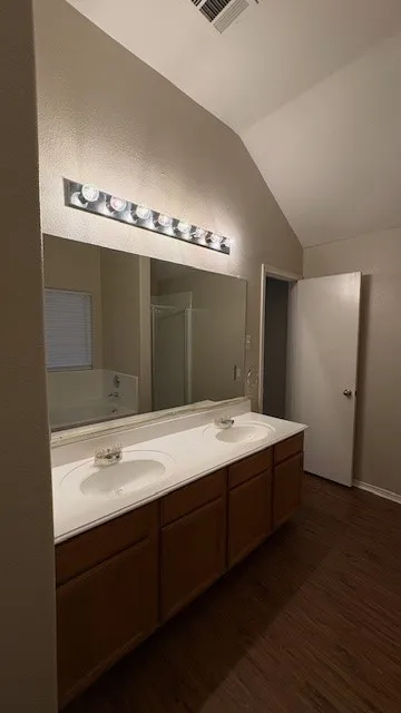 Primary Bathroom has dual sinks!