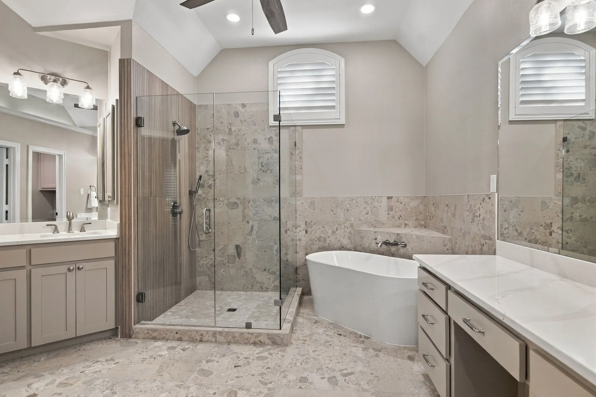 New, redesigned primary bath.
