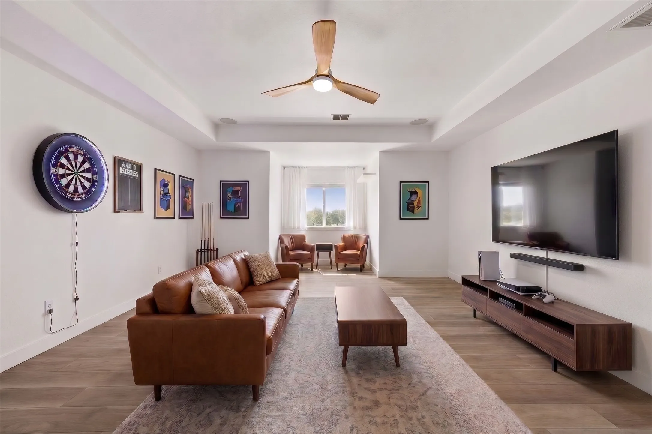 Upstairs game room